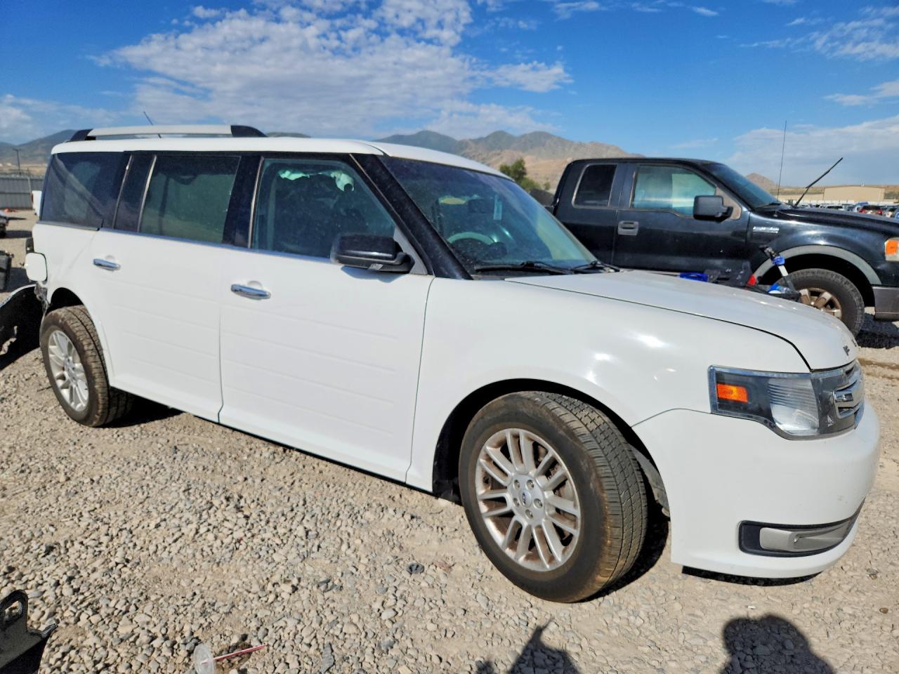 2019 Ford Flex Sel White vin: 2FMGK5C80KBA16798