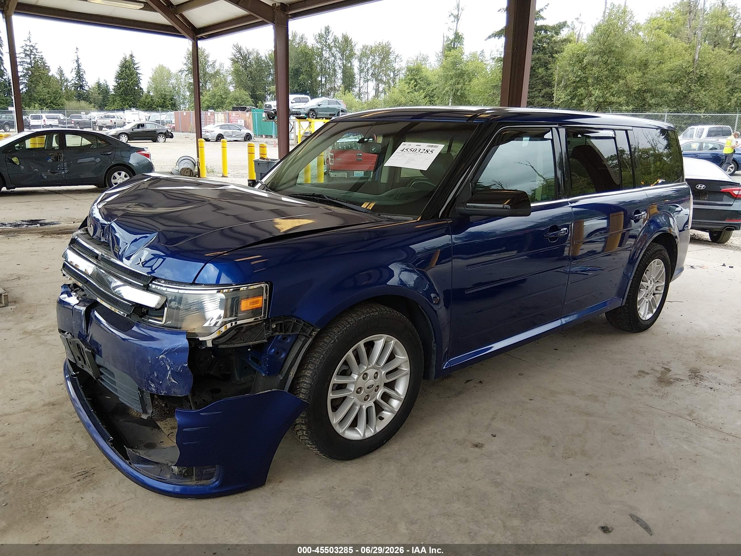 2013 Ford Flex Sel Blue vin: 2FMGK5C81DBD03134