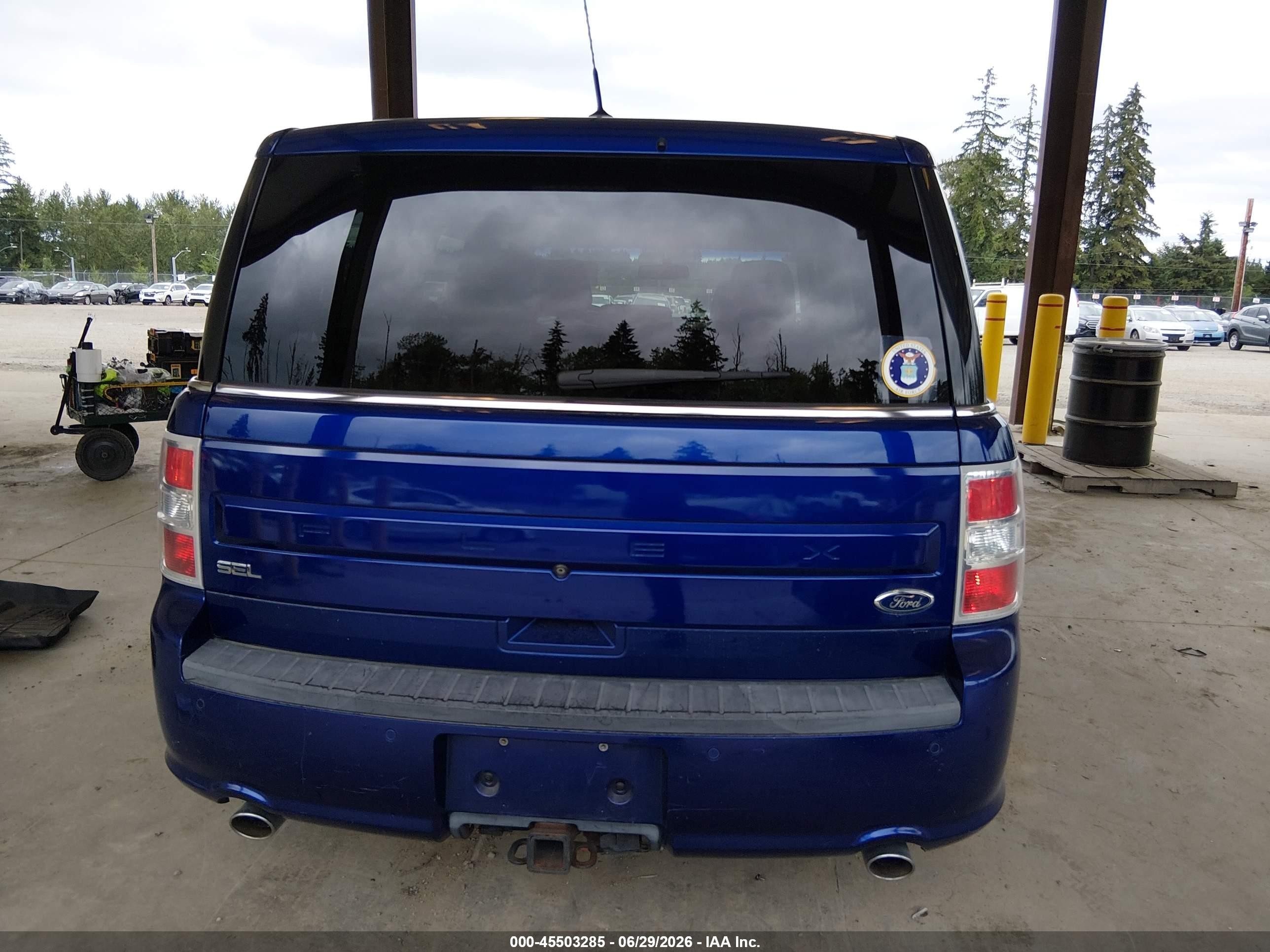 2013 Ford Flex Sel Blue vin: 2FMGK5C81DBD03134