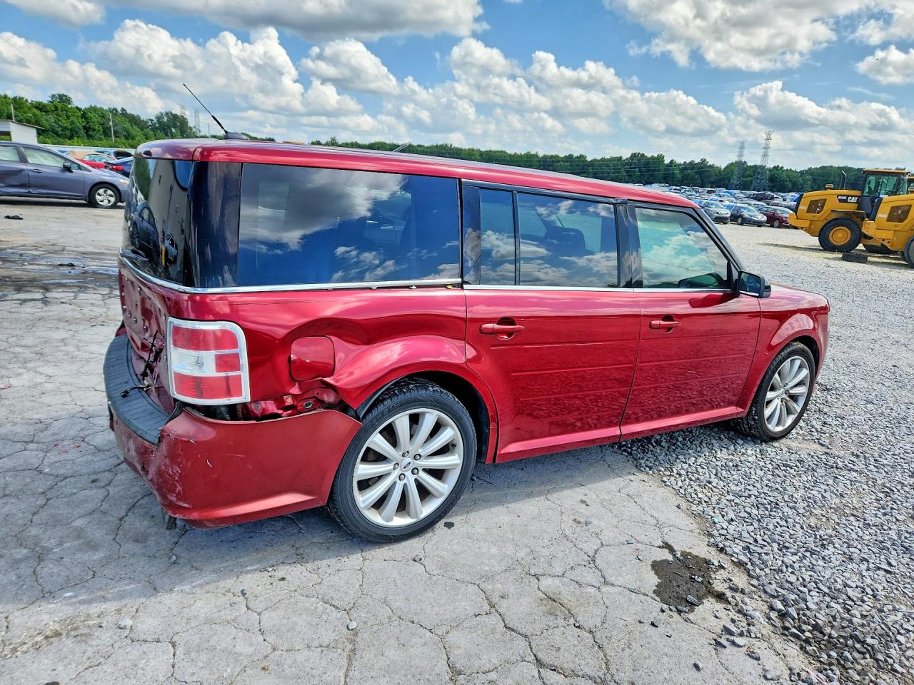 2013 Ford Flex Sel Red vin: 2FMGK5C81DBD16157
