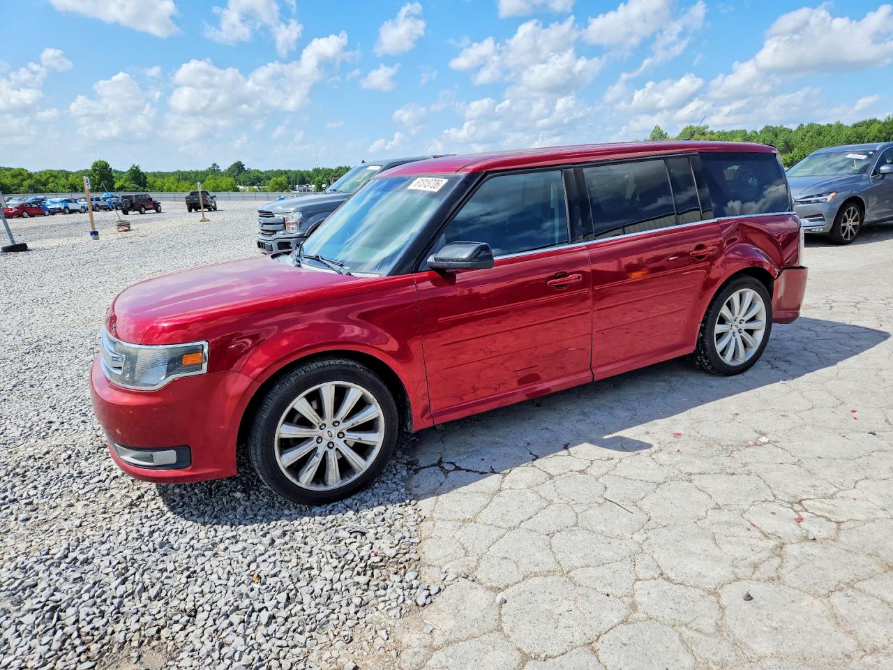 2013 Ford Flex Sel Red vin: 2FMGK5C81DBD16157