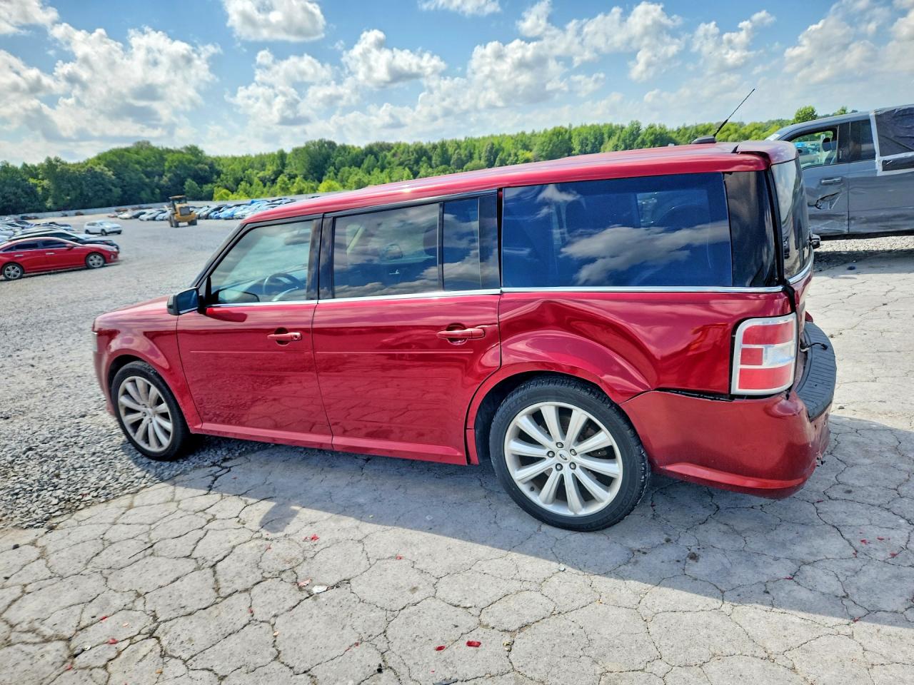 2013 Ford Flex Sel Red vin: 2FMGK5C81DBD16157