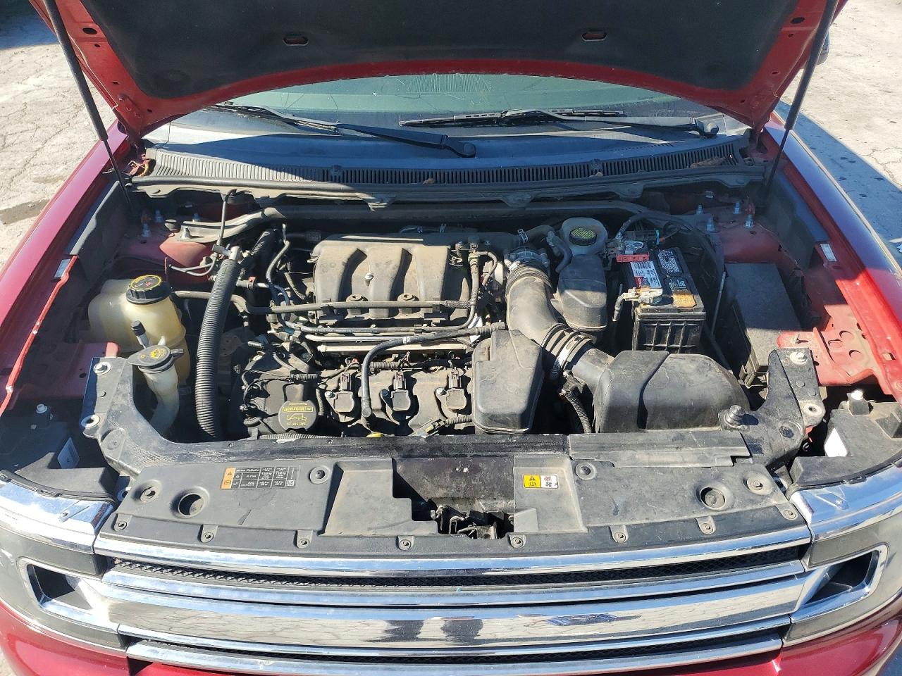 2013 Ford Flex Sel Red vin: 2FMGK5C81DBD23271