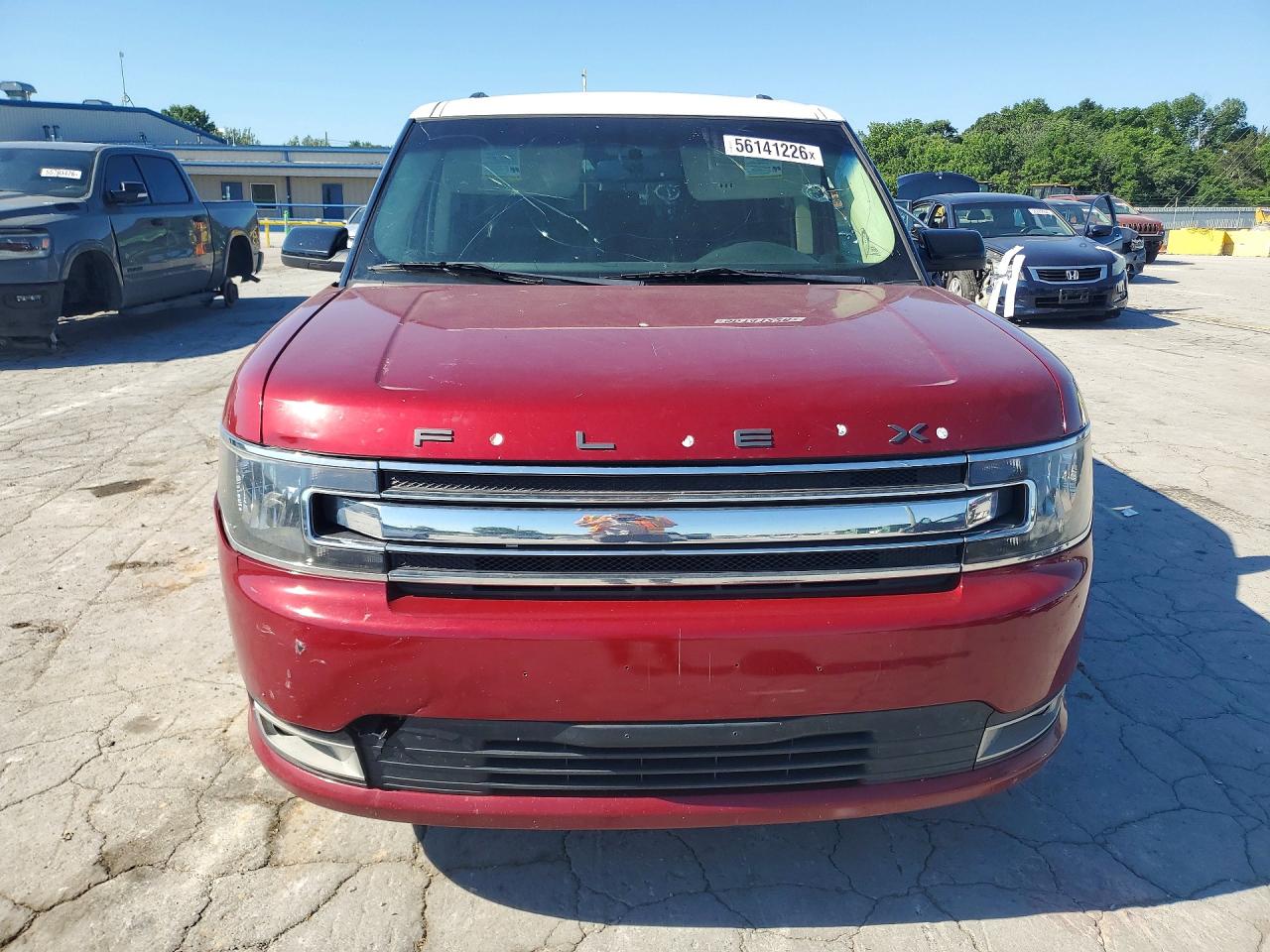 2013 Ford Flex Sel Red vin: 2FMGK5C81DBD23271