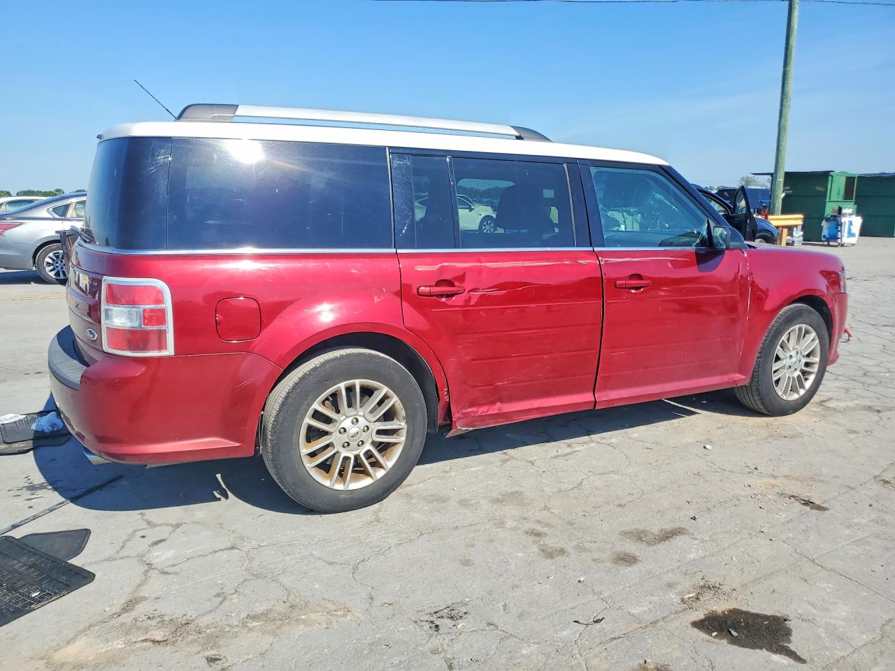 2013 Ford Flex Sel Red vin: 2FMGK5C81DBD23271