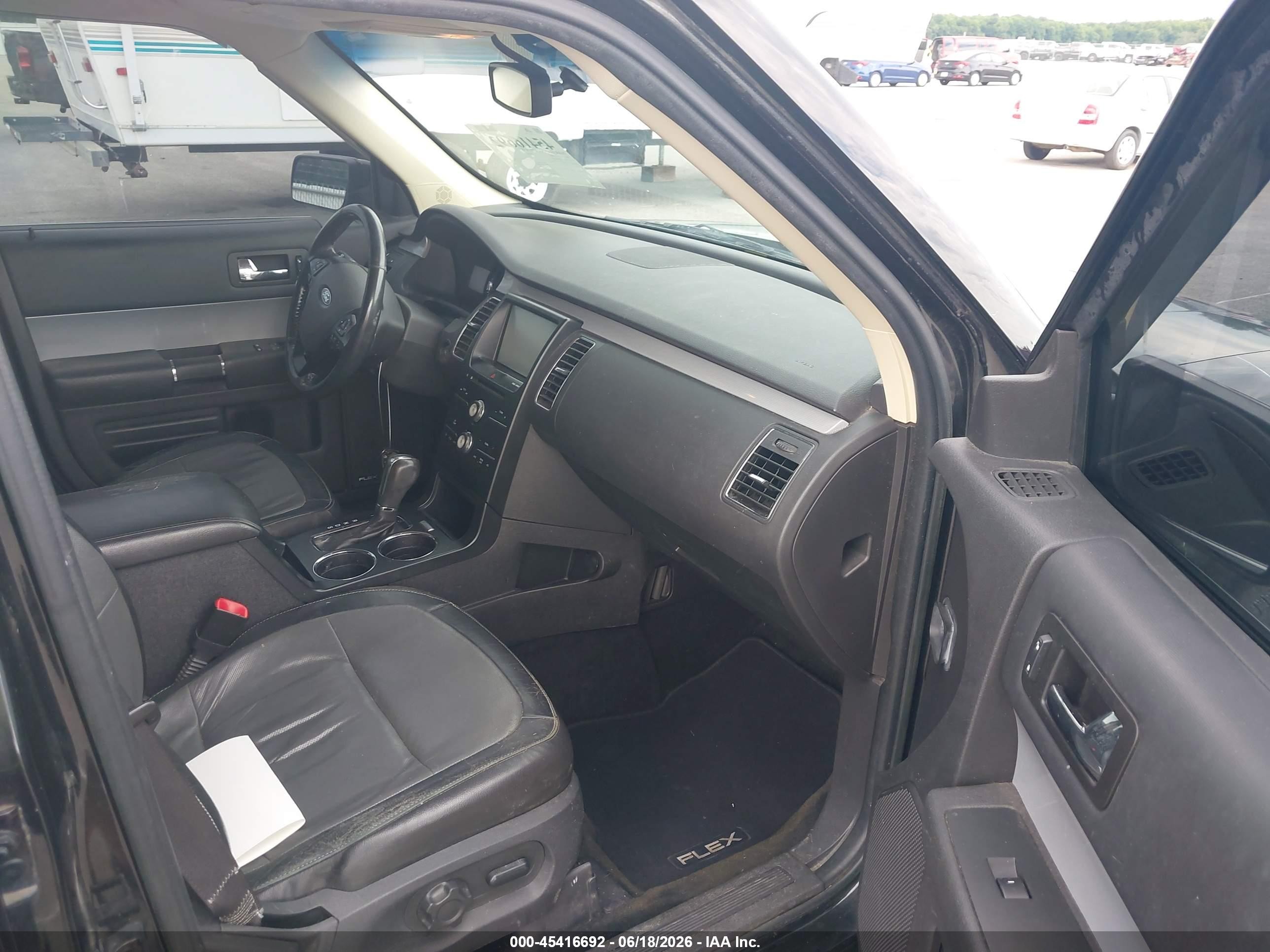 2013 Ford Flex Sel Black vin: 2FMGK5C81DBD29538