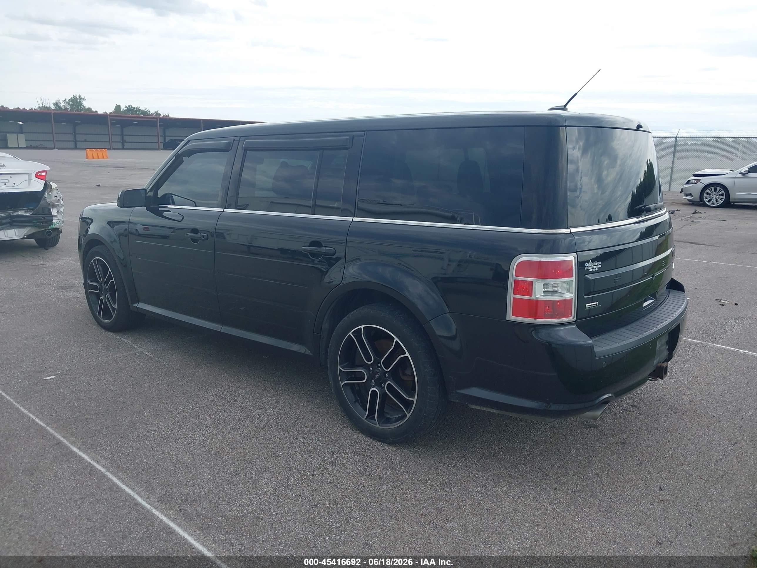 2013 Ford Flex Sel Black vin: 2FMGK5C81DBD29538