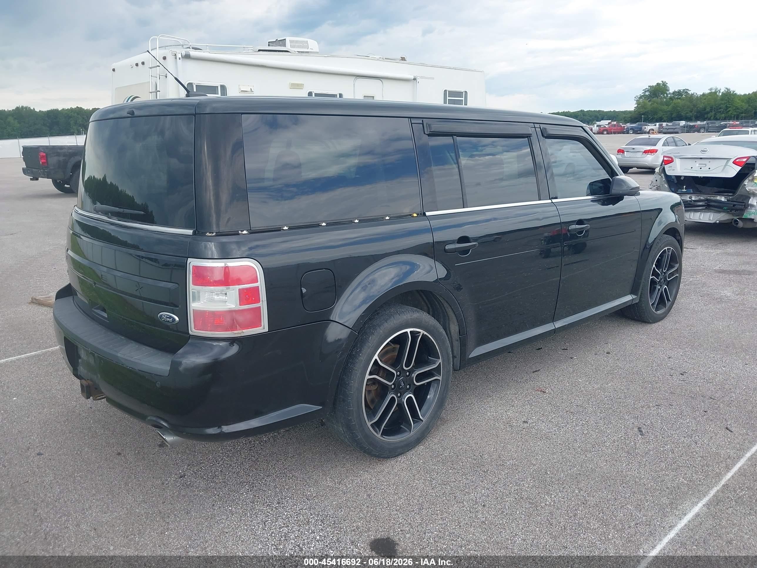 2013 Ford Flex Sel Black vin: 2FMGK5C81DBD29538