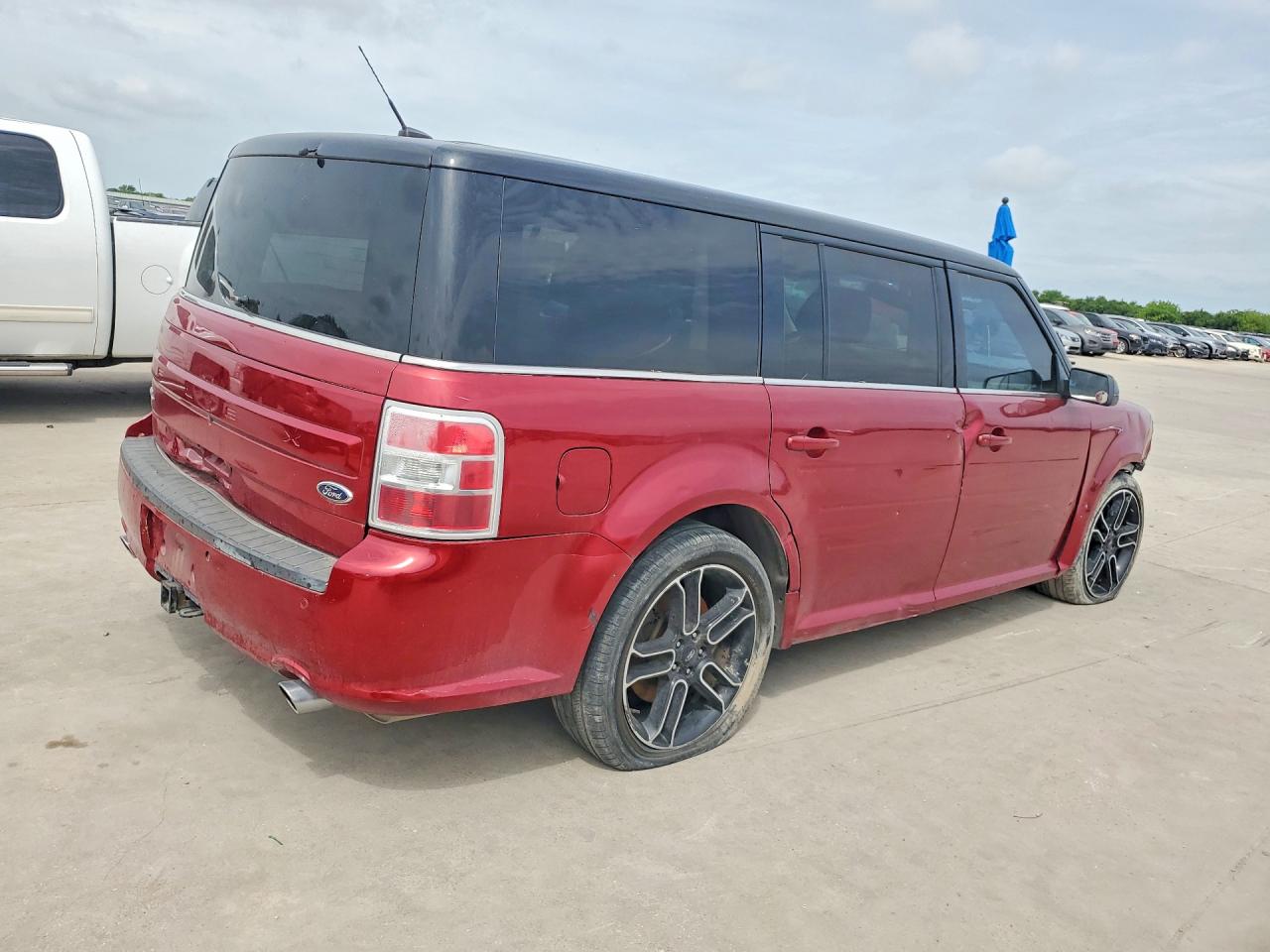 2014 Ford Flex Sel Красный vin: 2FMGK5C81EBD08352