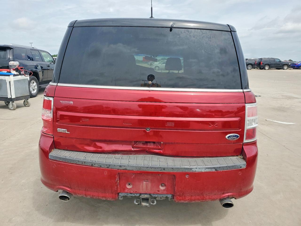 2014 Ford Flex Sel Красный vin: 2FMGK5C81EBD08352