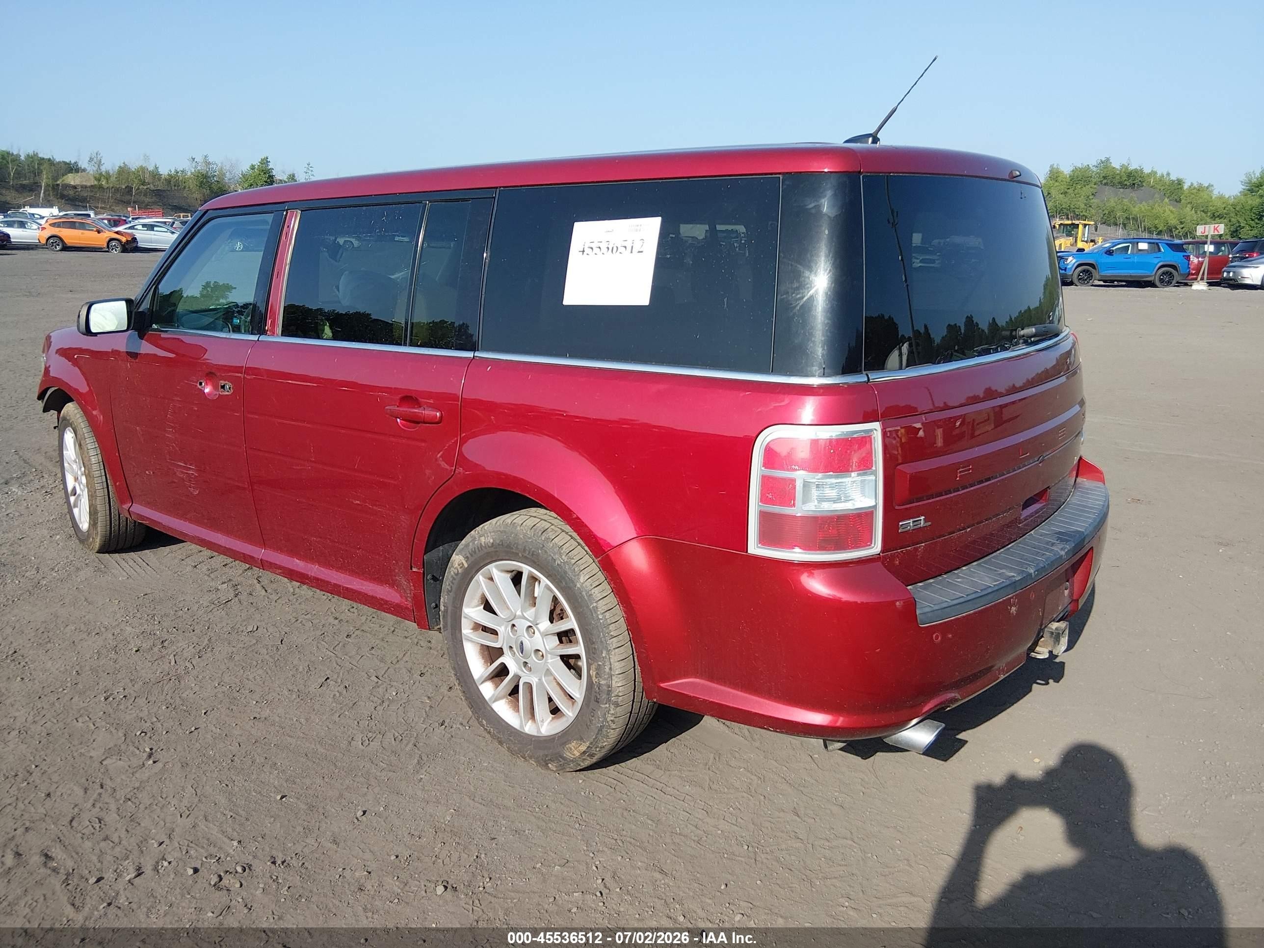 2014 Ford Flex Sel Red vin: 2FMGK5C81EBD11574
