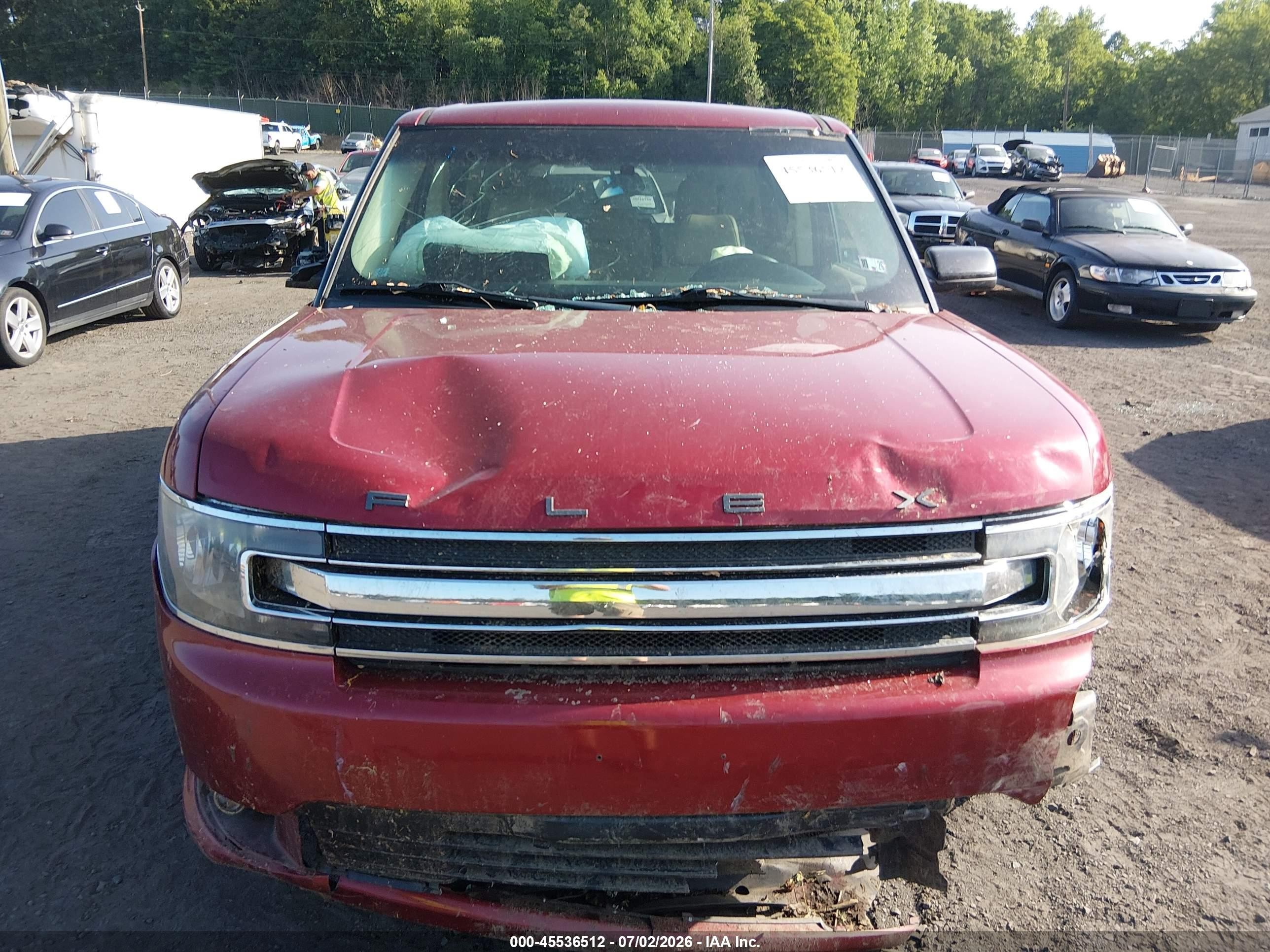 2014 Ford Flex Sel Red vin: 2FMGK5C81EBD11574