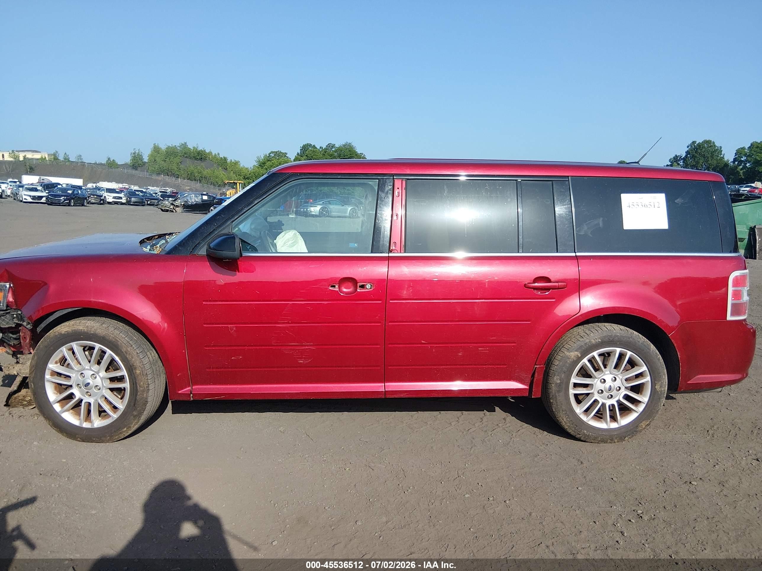 2014 Ford Flex Sel Red vin: 2FMGK5C81EBD11574