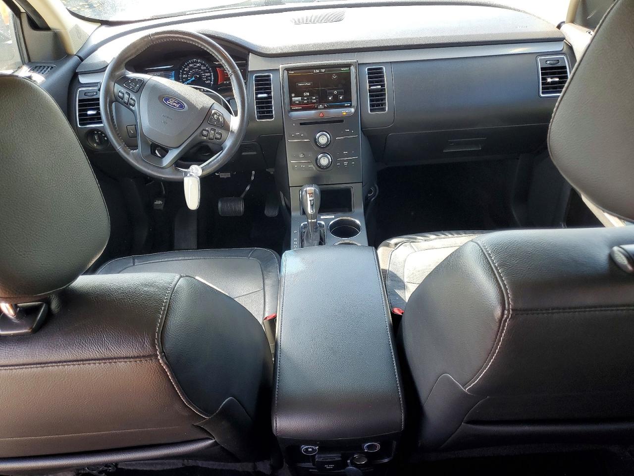 2015 Ford Flex Sel White vin: 2FMGK5C81FBA03600