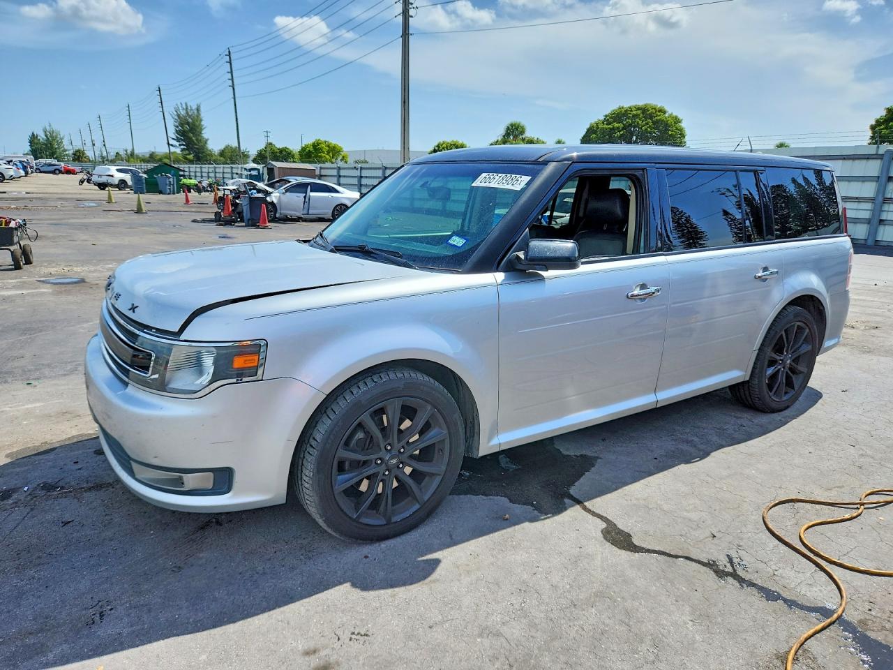 2016 Ford Flex Sel Silver vin: 2FMGK5C81GBA17658