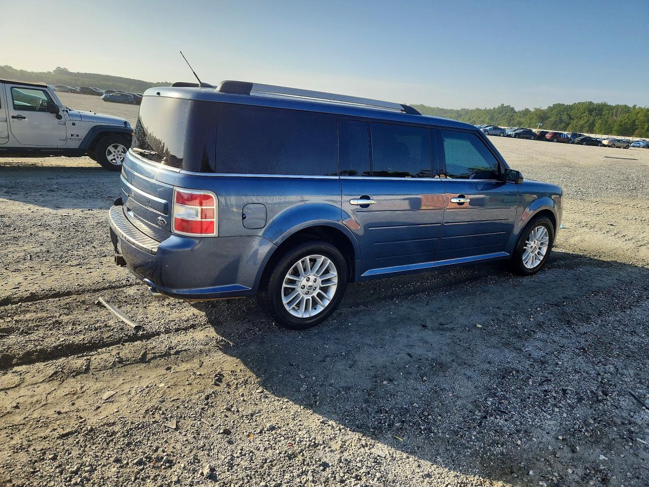 2018 Ford Flex Sel Blue vin: 2FMGK5C81JBA08059