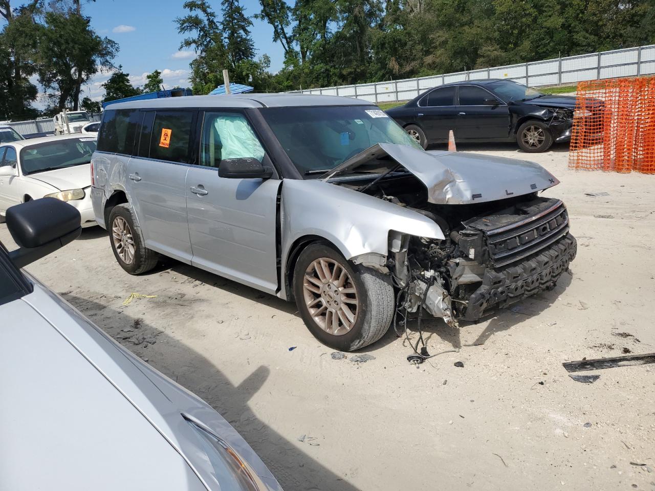 2014 Ford Flex Sel Silver vin: 2FMGK5C82EBD07887