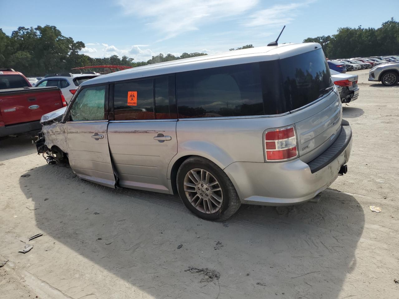 2014 Ford Flex Sel Silver vin: 2FMGK5C82EBD07887