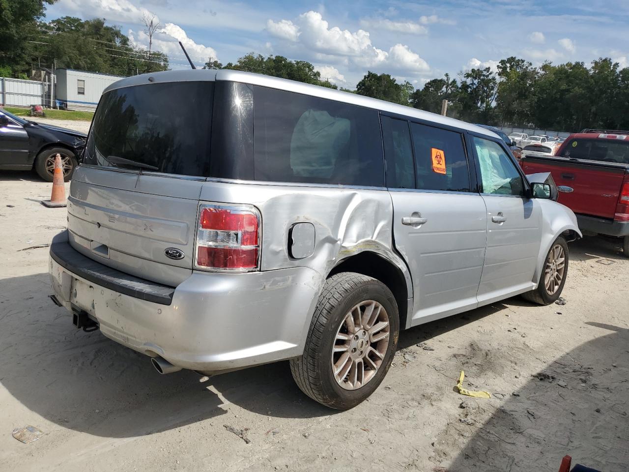 2014 Ford Flex Sel Silver vin: 2FMGK5C82EBD07887