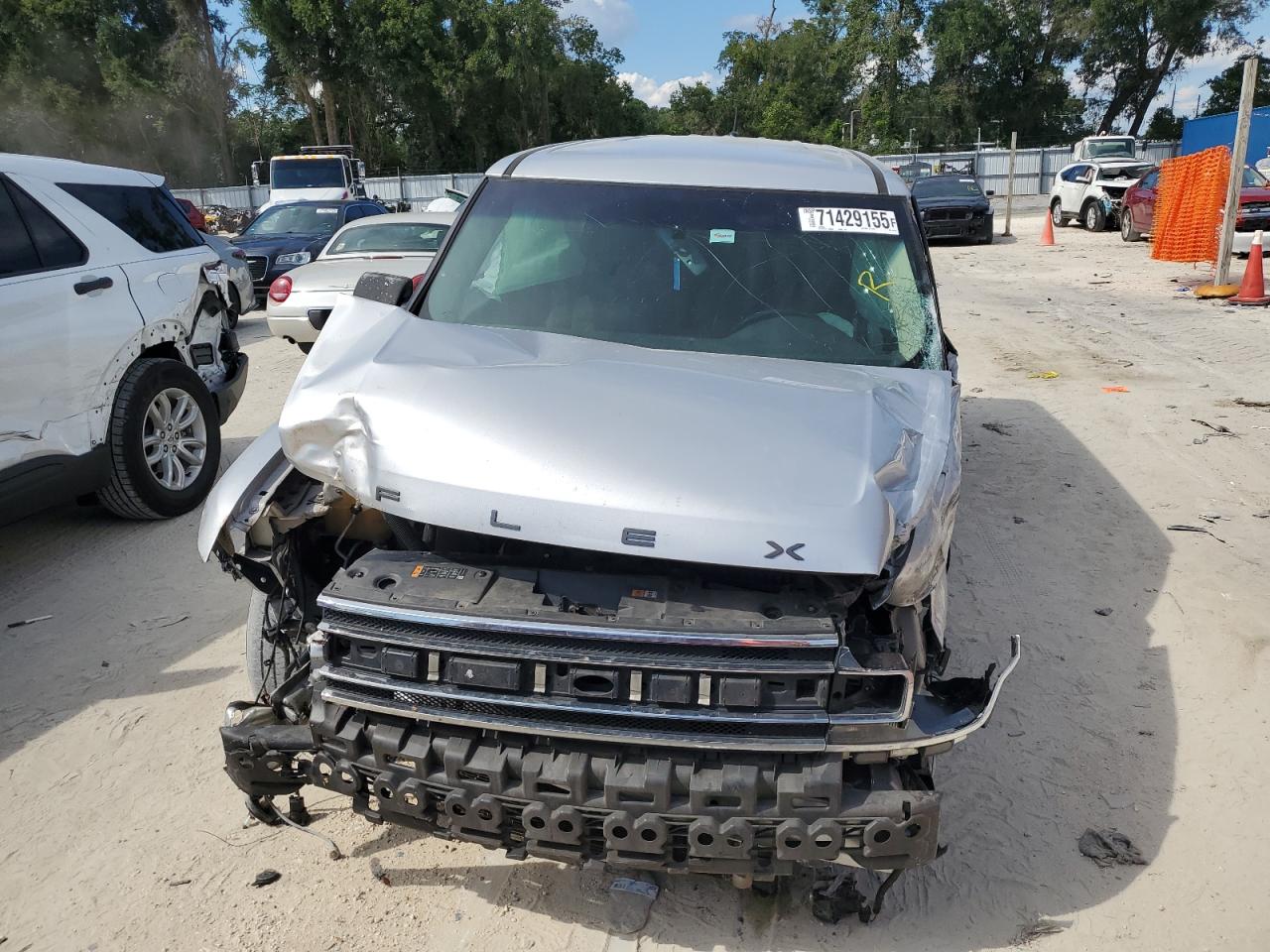 2014 Ford Flex Sel Silver vin: 2FMGK5C82EBD07887