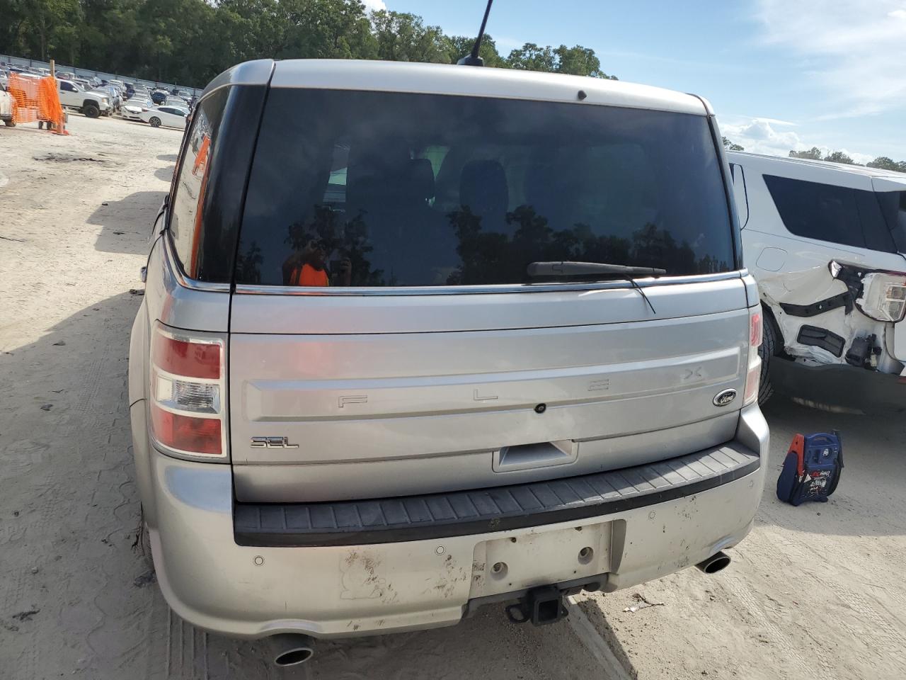 2014 Ford Flex Sel Silver vin: 2FMGK5C82EBD07887