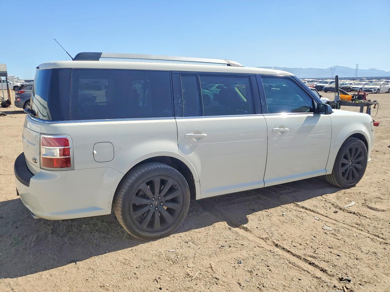 2014 Ford Flex Sel White vin: 2FMGK5C82EBD12698