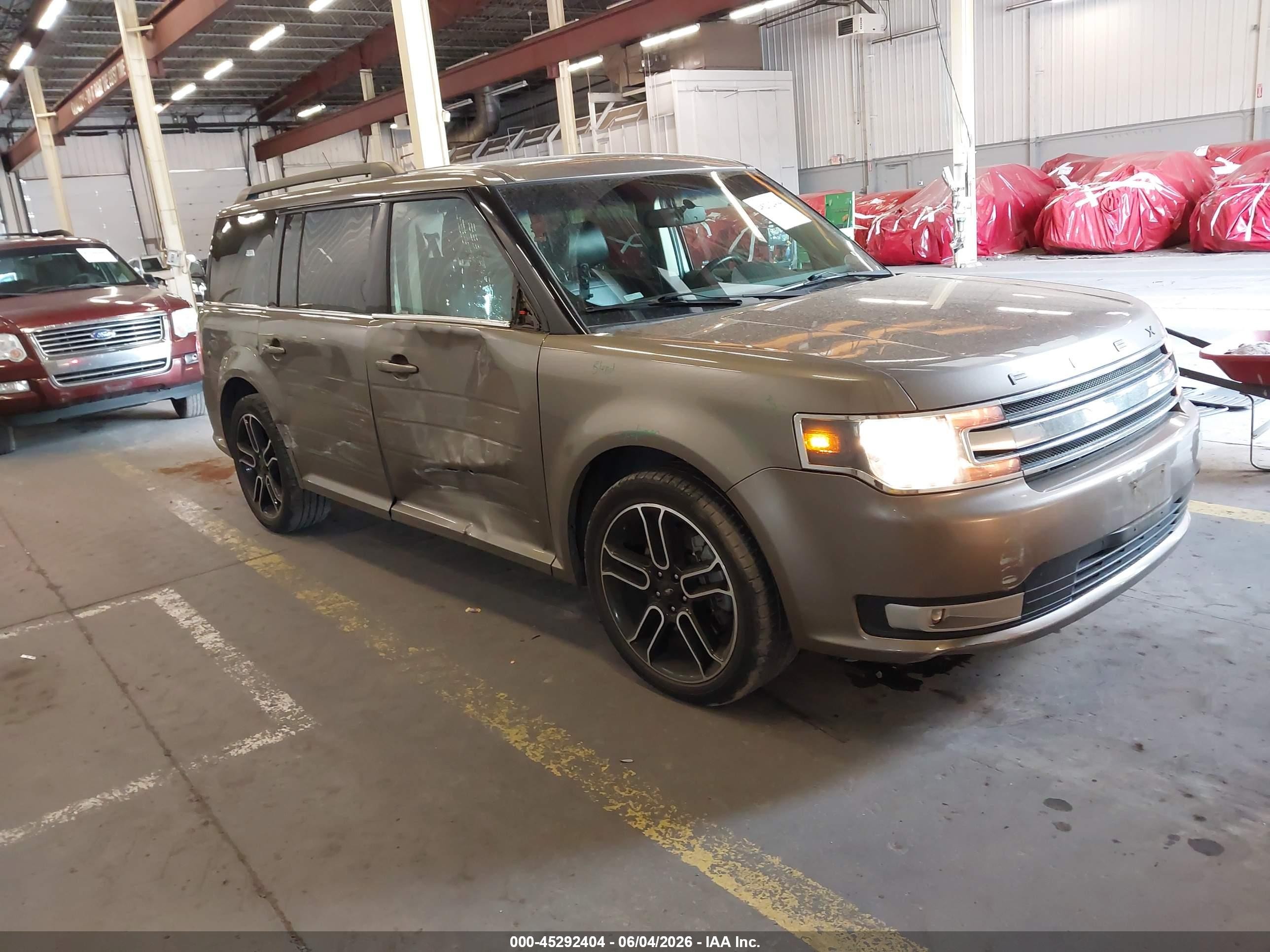 2014 Ford Flex Sel Gray vin: 2FMGK5C82EBD19909