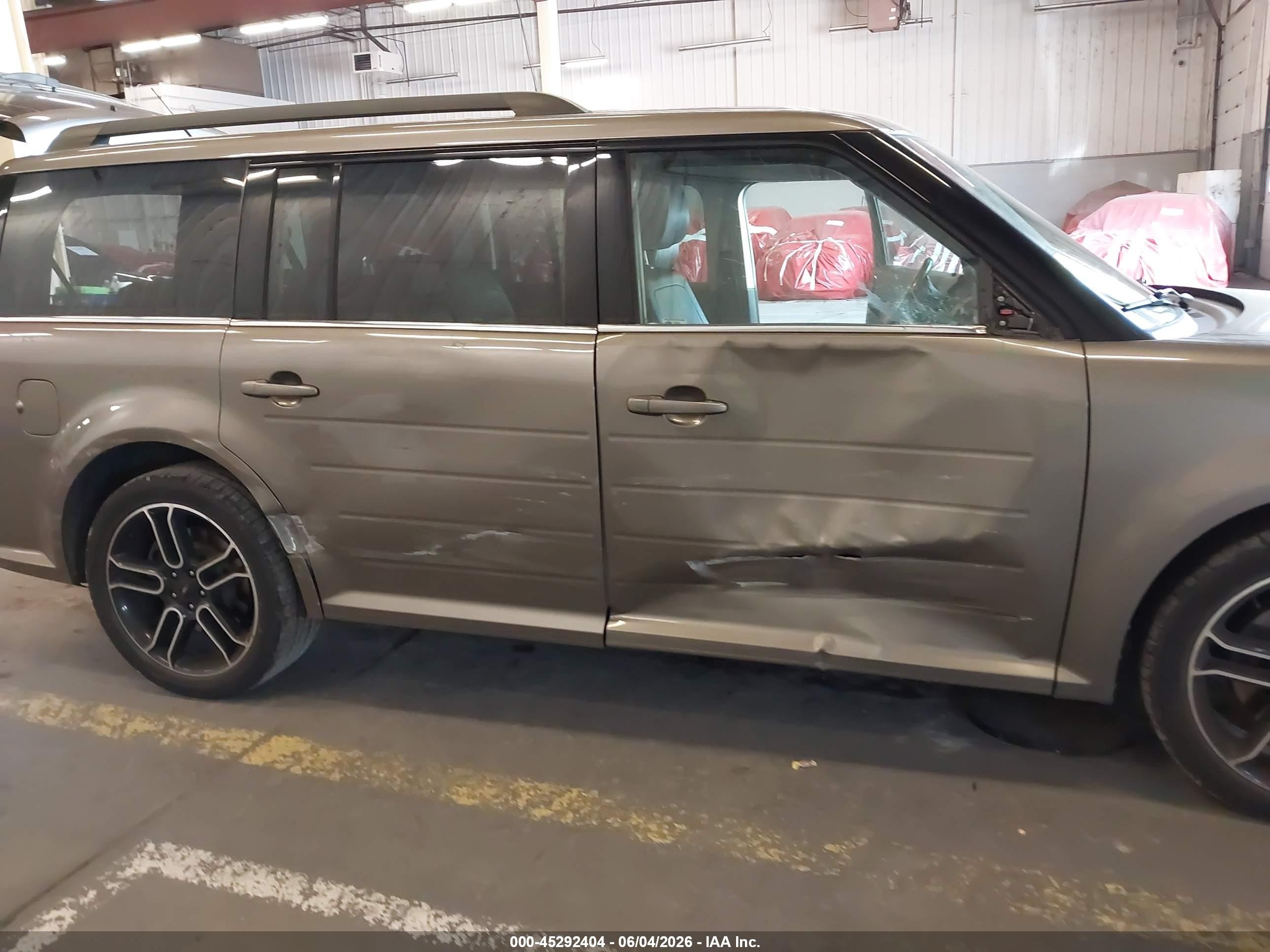 2014 Ford Flex Sel Gray vin: 2FMGK5C82EBD19909