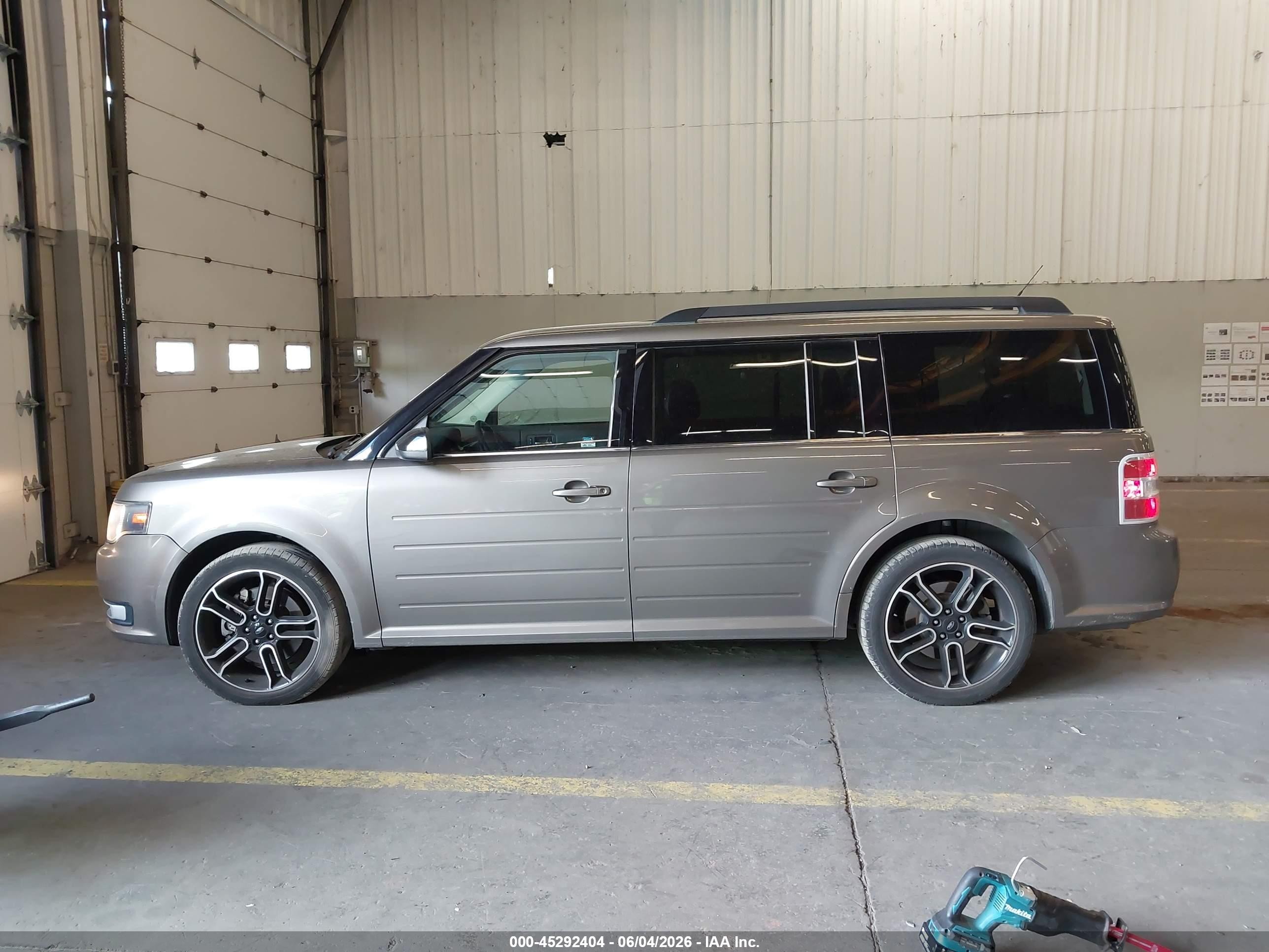 2014 Ford Flex Sel Gray vin: 2FMGK5C82EBD19909