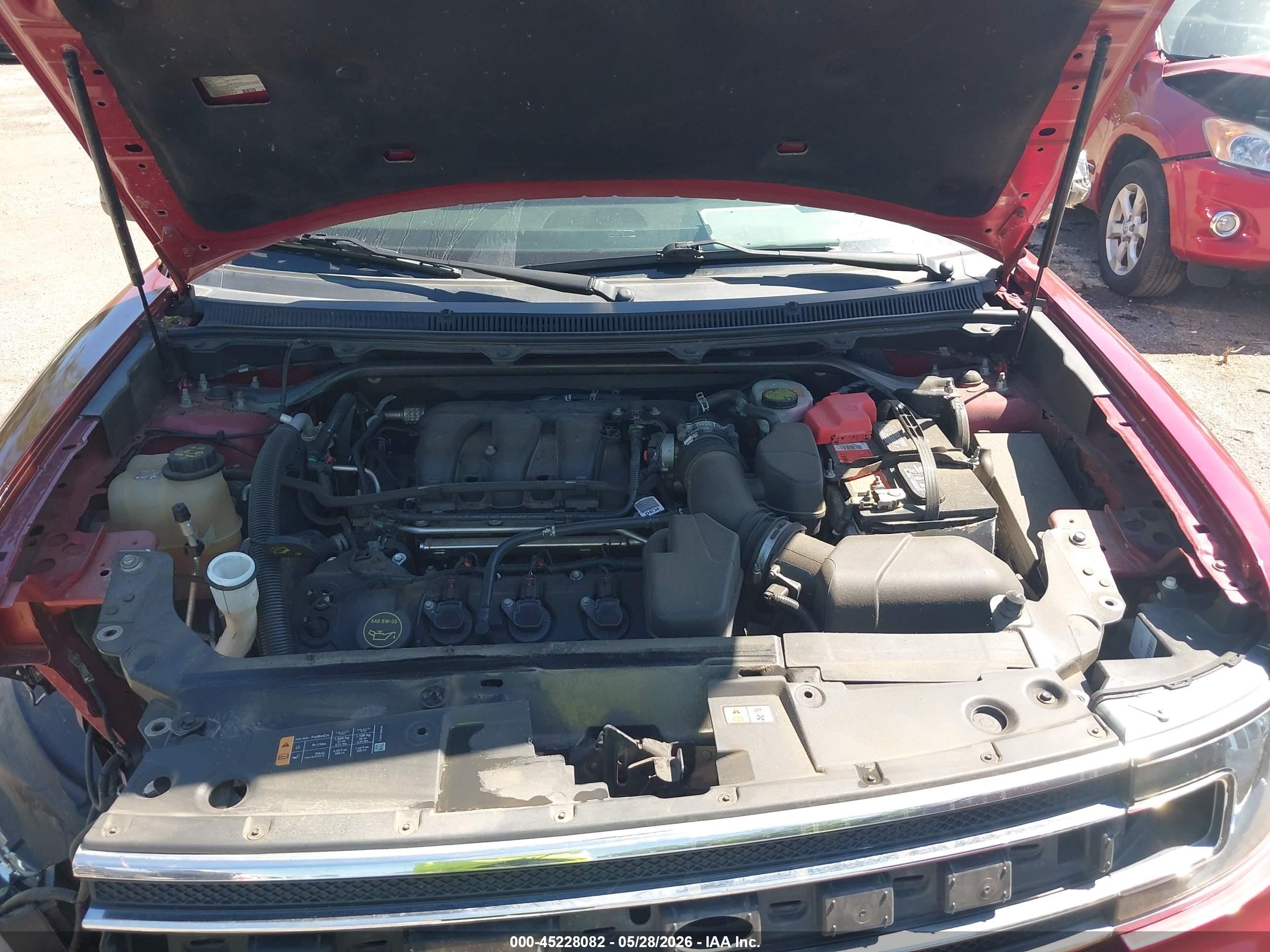 2014 Ford Flex Sel Red vin: 2FMGK5C82EBD35737