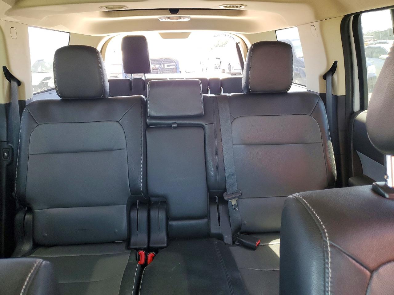 2015 Ford Flex Sel White vin: 2FMGK5C82FBA07882