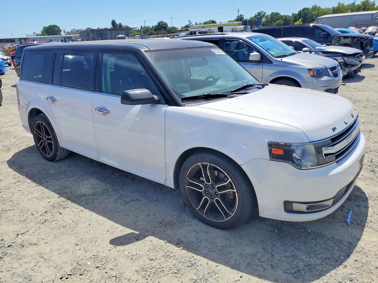 2015 Ford Flex Sel White vin: 2FMGK5C82FBA07882