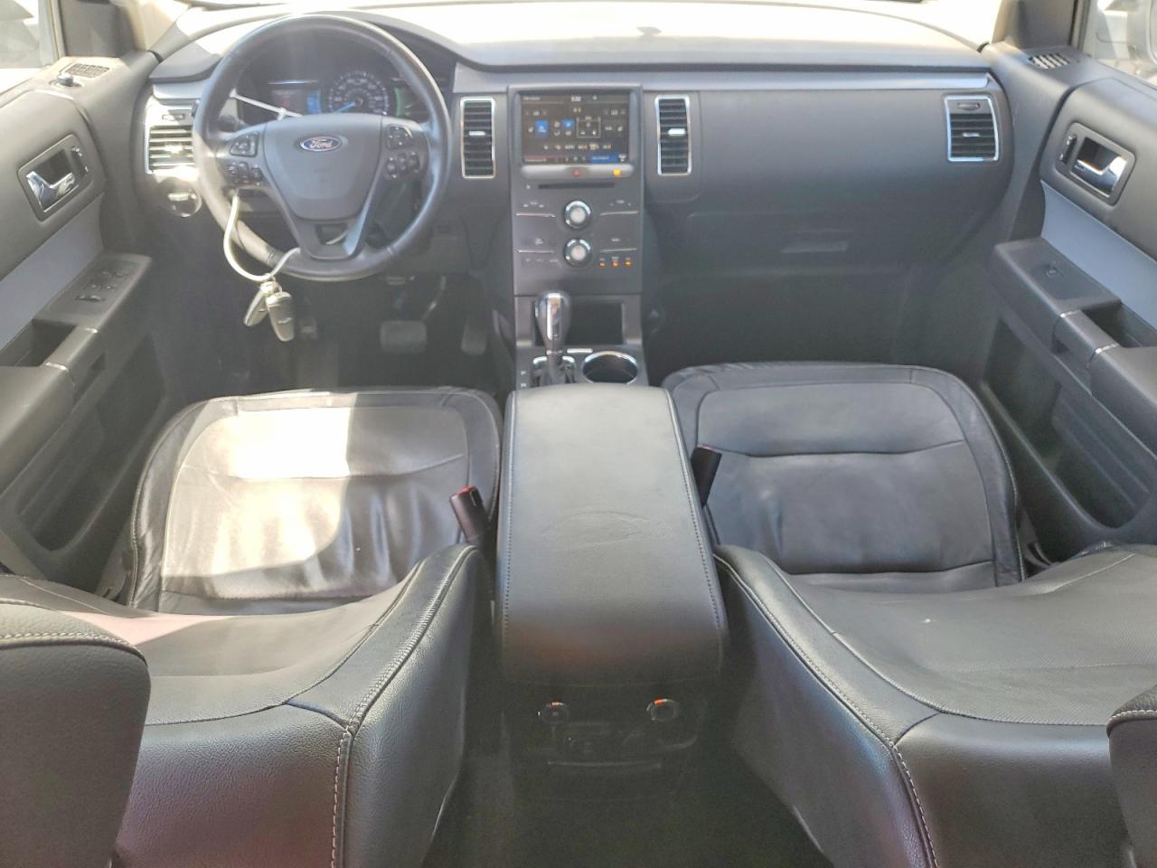 2015 Ford Flex Sel White vin: 2FMGK5C82FBA07882
