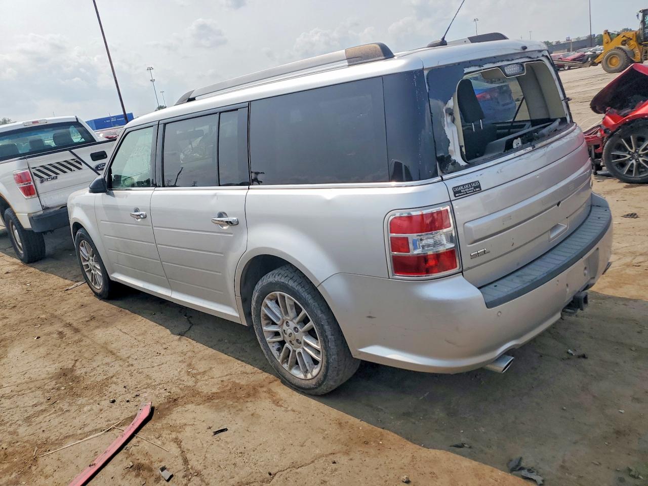 2015 Ford Flex Sel Silver vin: 2FMGK5C82FBA17392