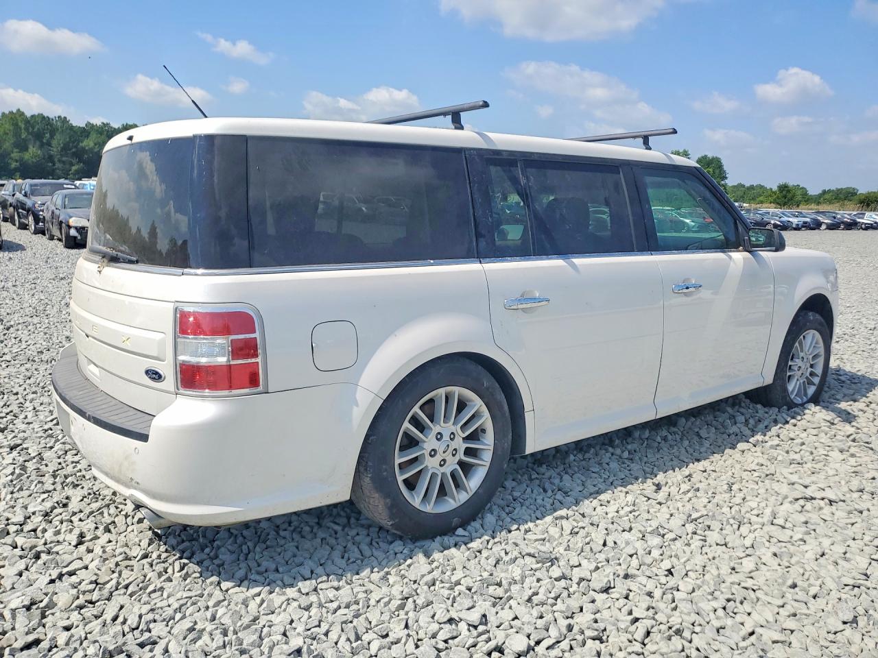 2015 Ford Flex Sel White vin: 2FMGK5C82FBA19448