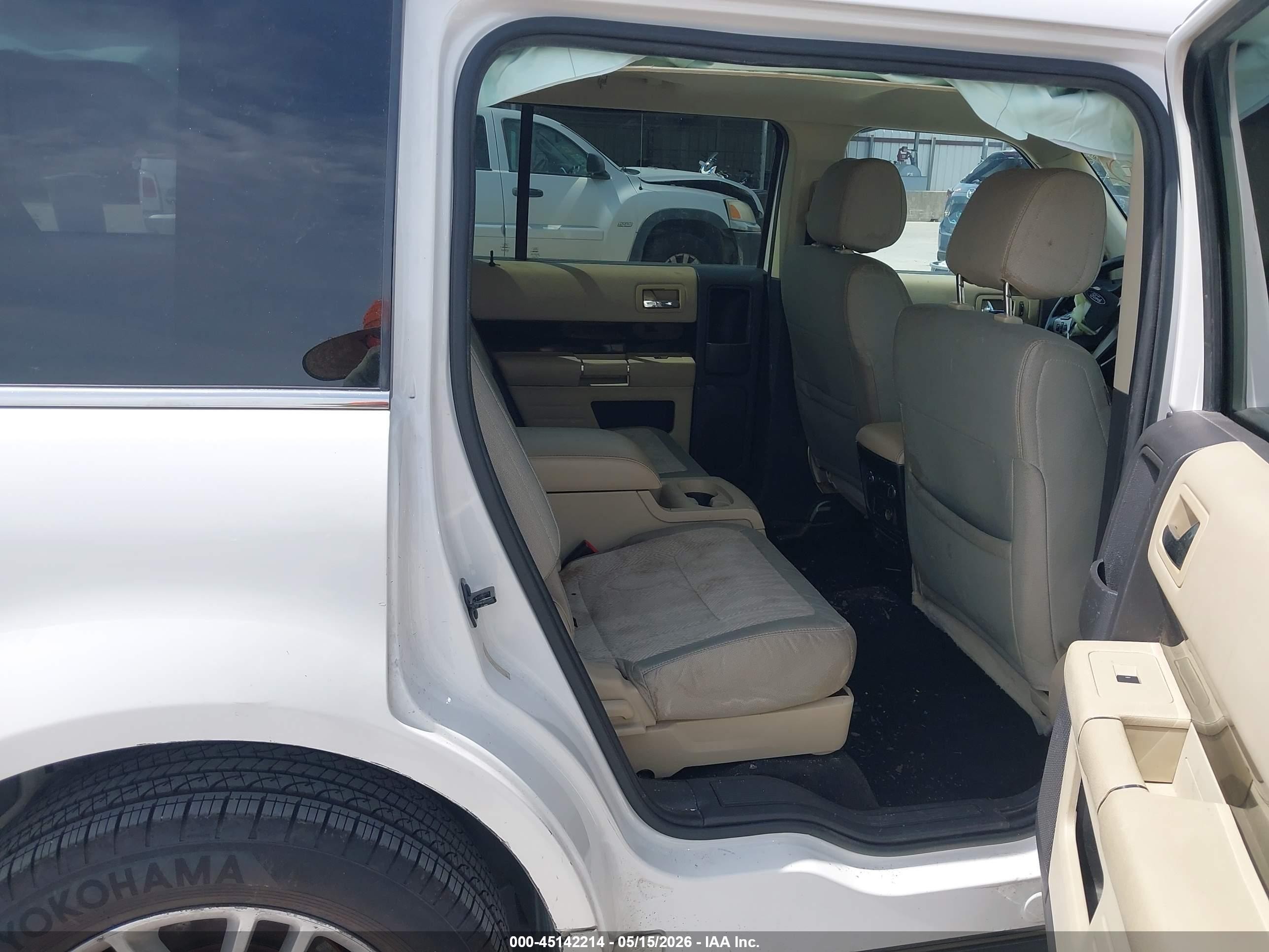 2013 Ford Flex Sel White vin: 2FMGK5C83DBD01174