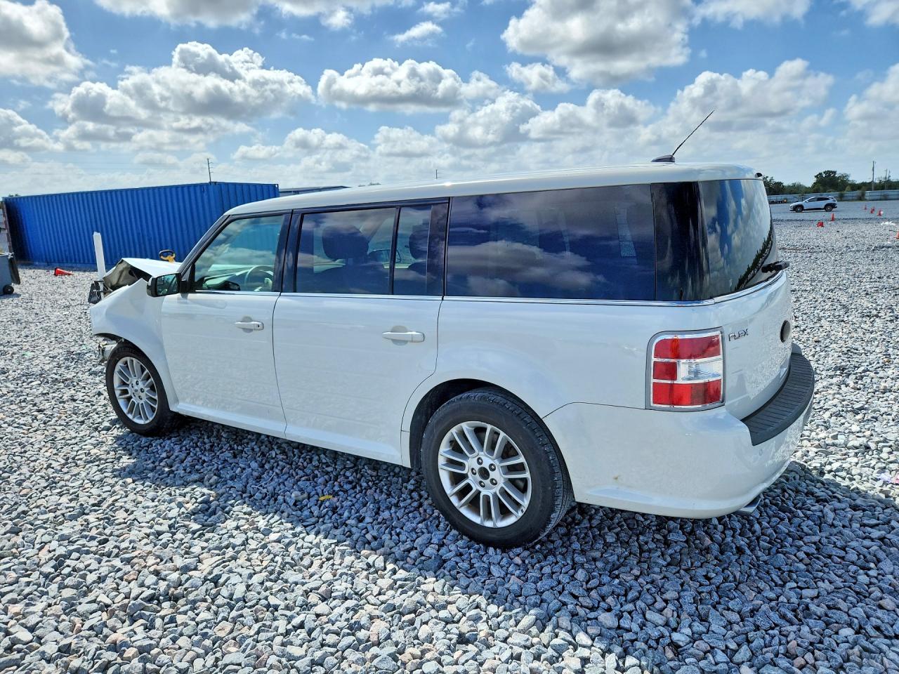 2013 Ford Flex Sel White vin: 2FMGK5C83DBD10604