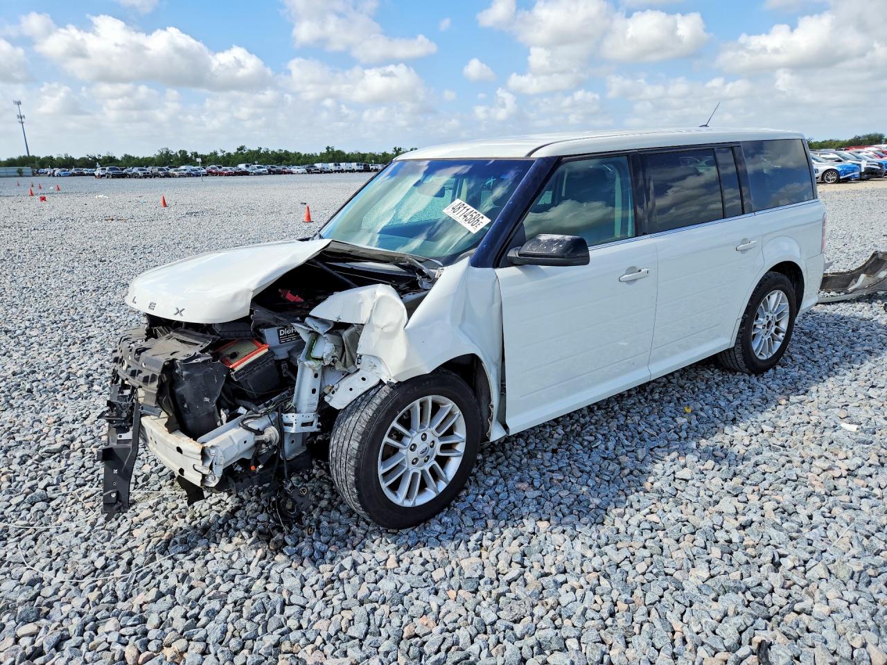 2013 Ford Flex Sel White vin: 2FMGK5C83DBD10604