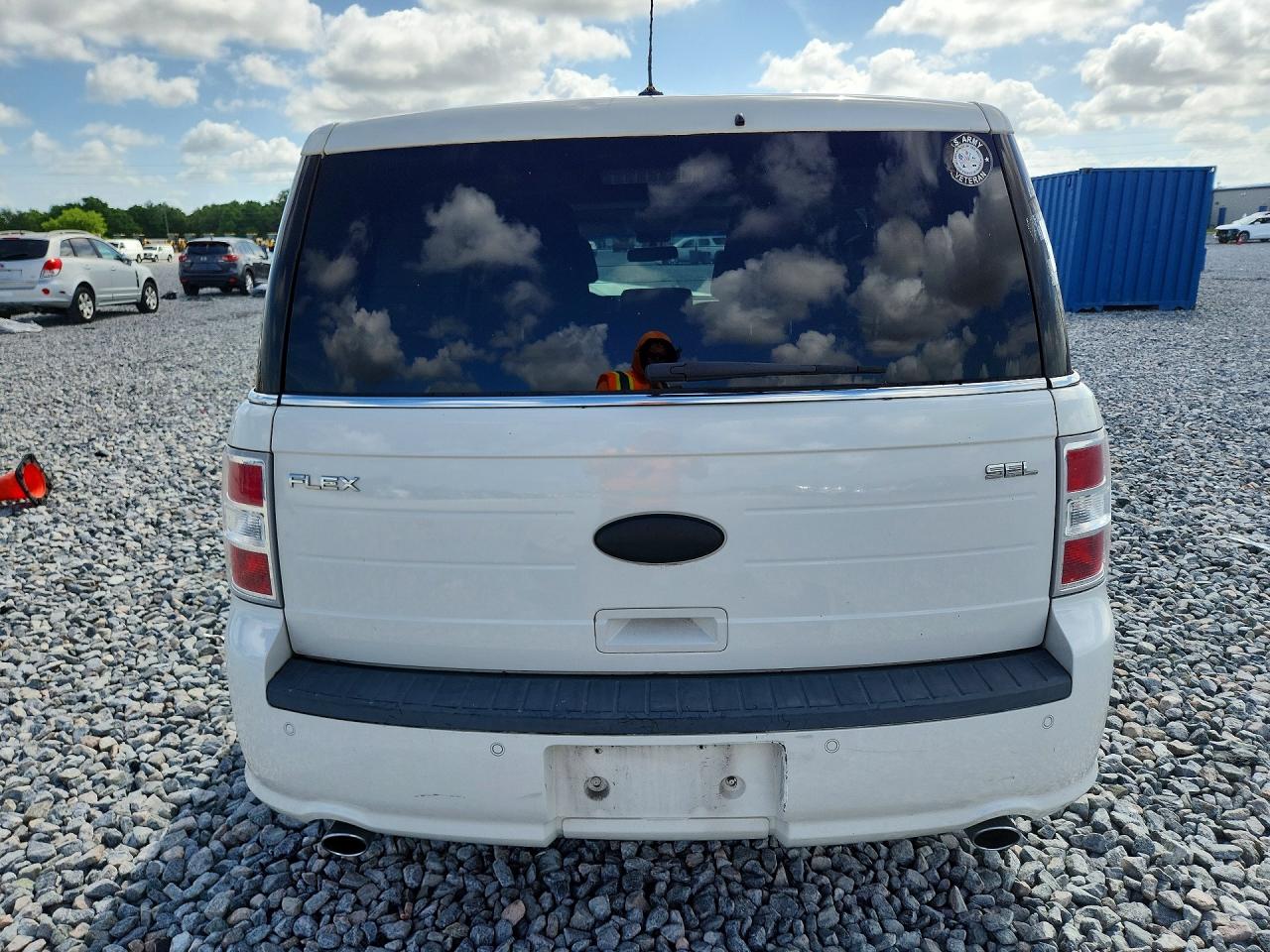 2013 Ford Flex Sel White vin: 2FMGK5C83DBD10604