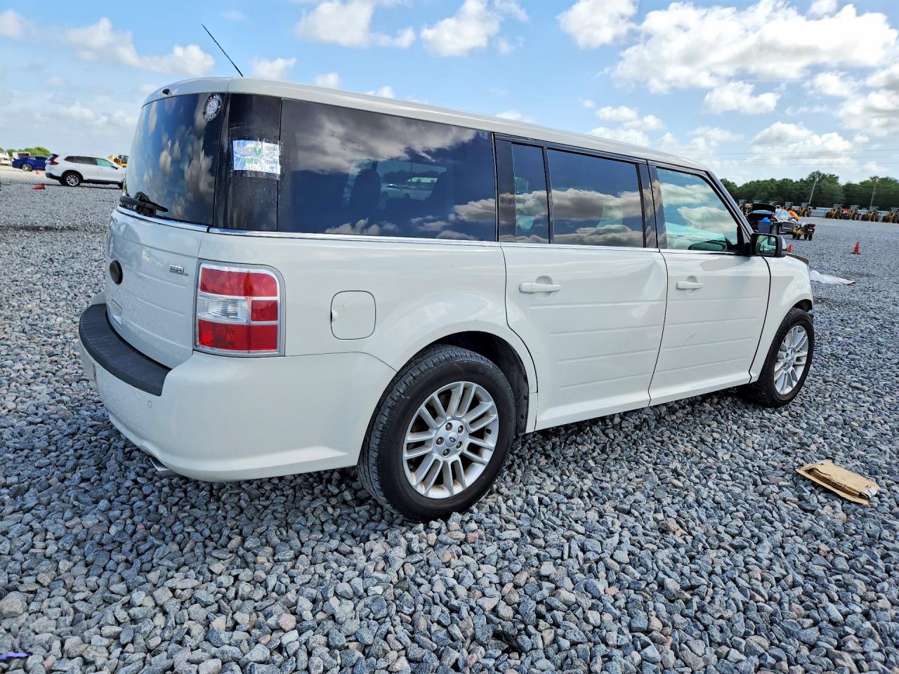 2013 Ford Flex Sel White vin: 2FMGK5C83DBD10604