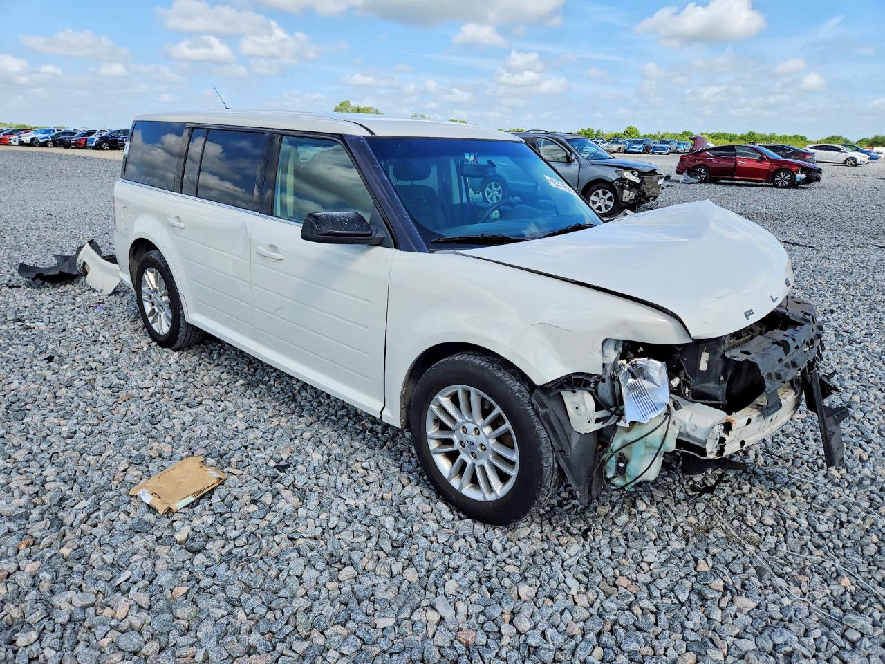 2013 Ford Flex Sel White vin: 2FMGK5C83DBD10604