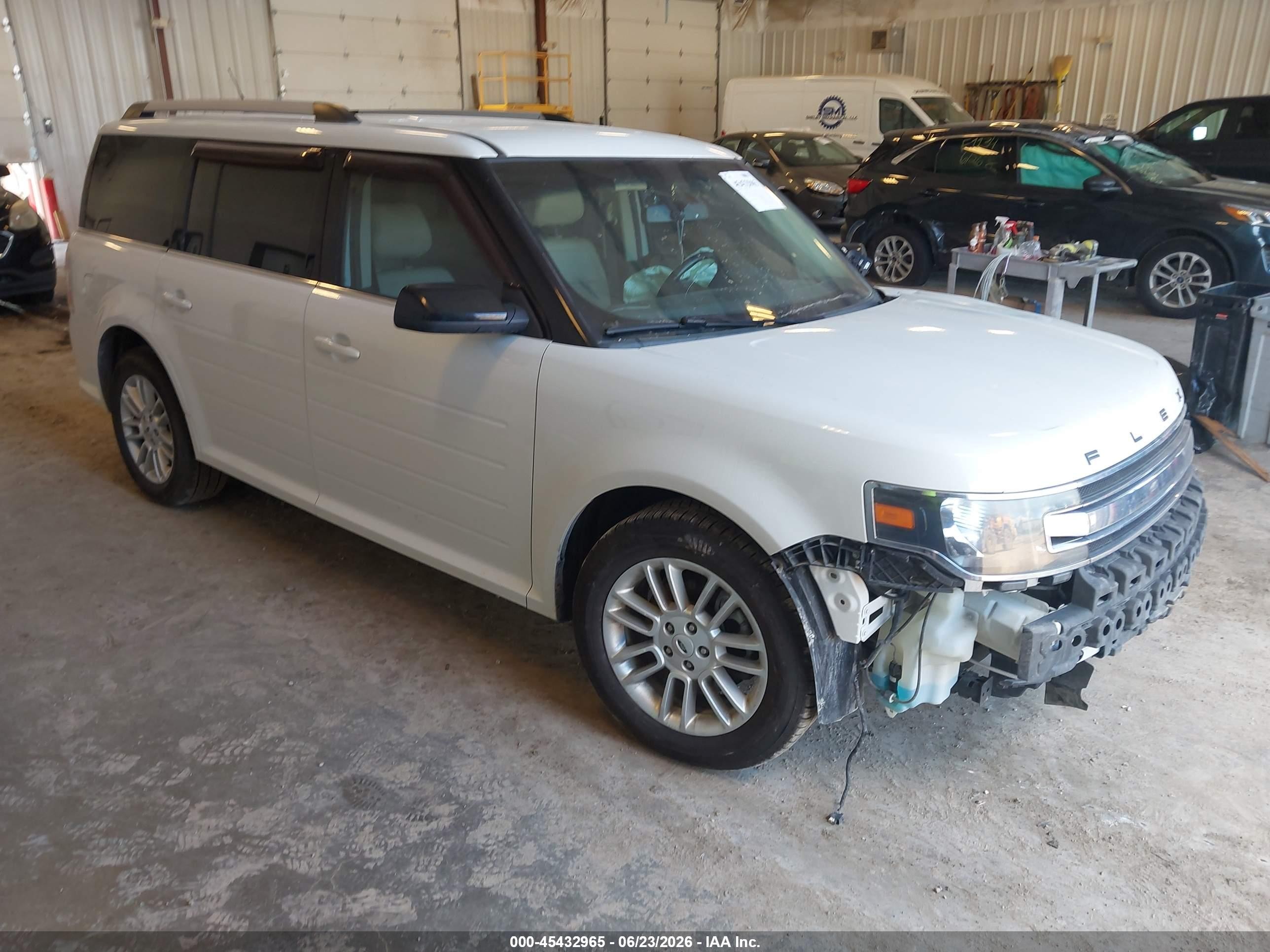 2013 Ford Flex Sel White vin: 2FMGK5C83DBD13650