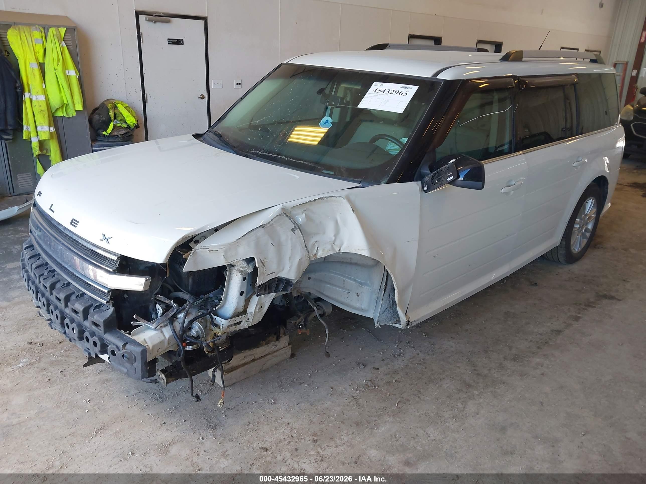 2013 Ford Flex Sel White vin: 2FMGK5C83DBD13650