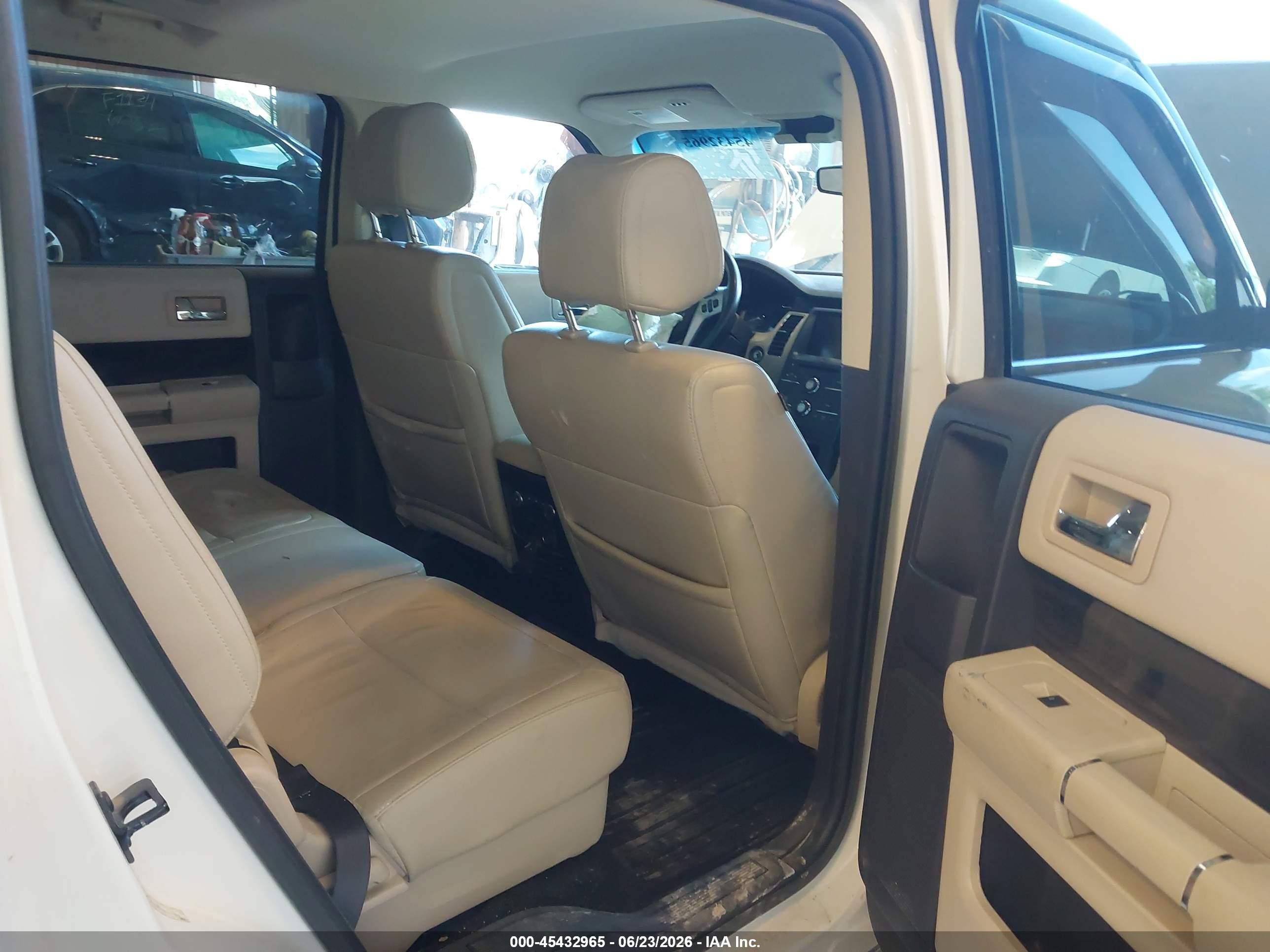 2013 Ford Flex Sel White vin: 2FMGK5C83DBD13650