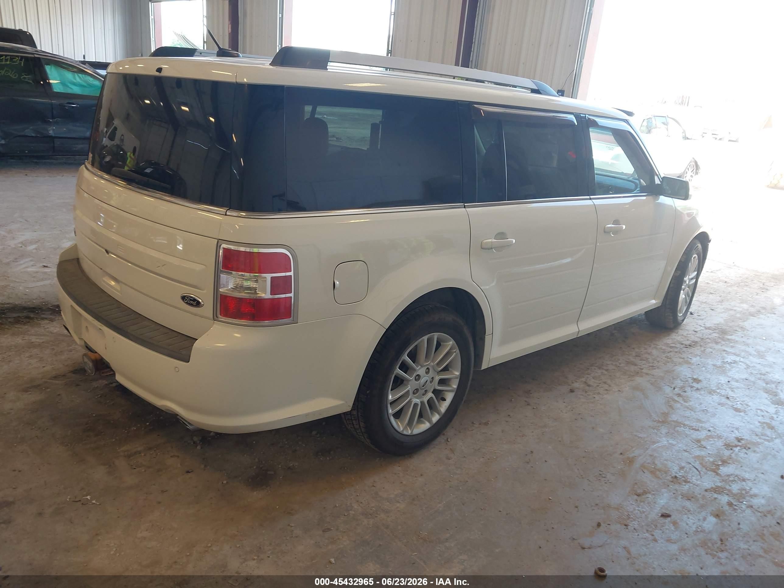 2013 Ford Flex Sel White vin: 2FMGK5C83DBD13650