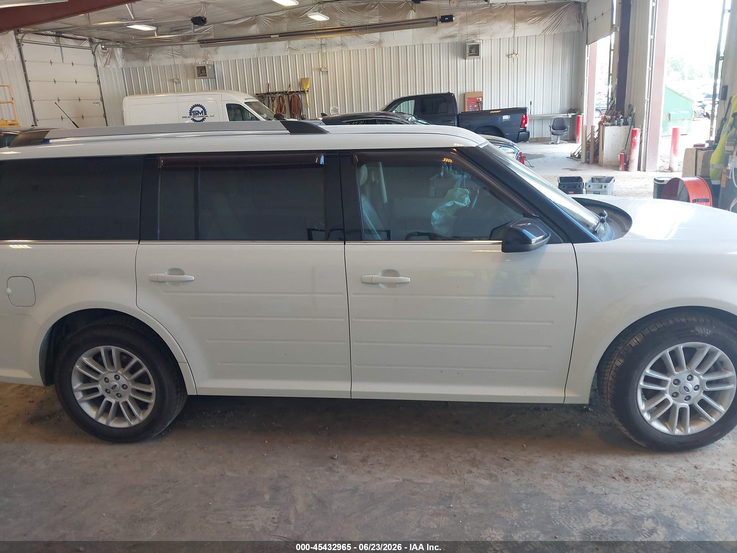 2013 Ford Flex Sel White vin: 2FMGK5C83DBD13650