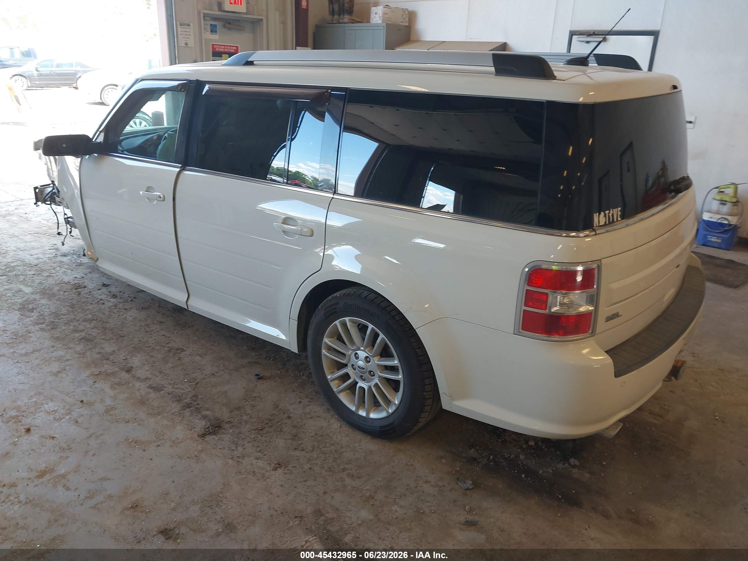 2013 Ford Flex Sel White vin: 2FMGK5C83DBD13650
