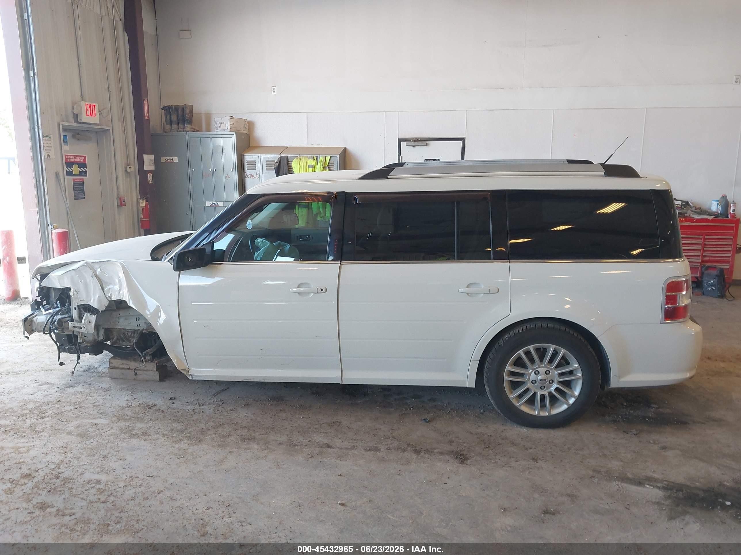 2013 Ford Flex Sel White vin: 2FMGK5C83DBD13650
