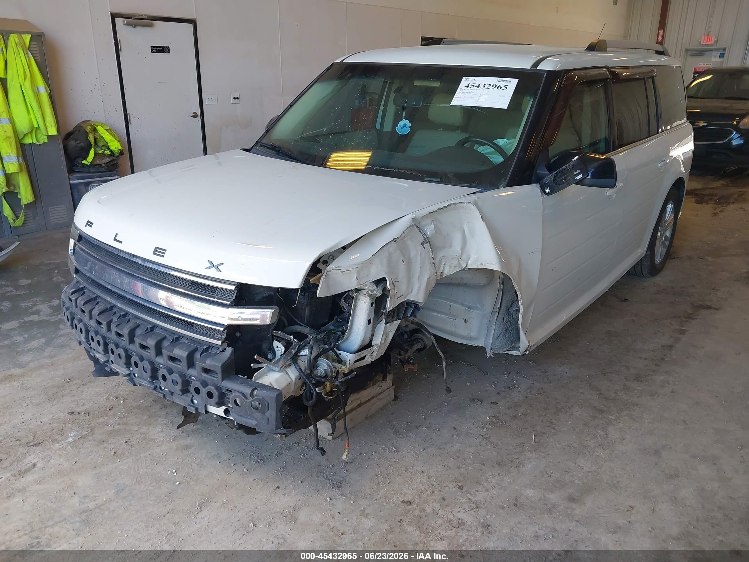 2013 Ford Flex Sel White vin: 2FMGK5C83DBD13650