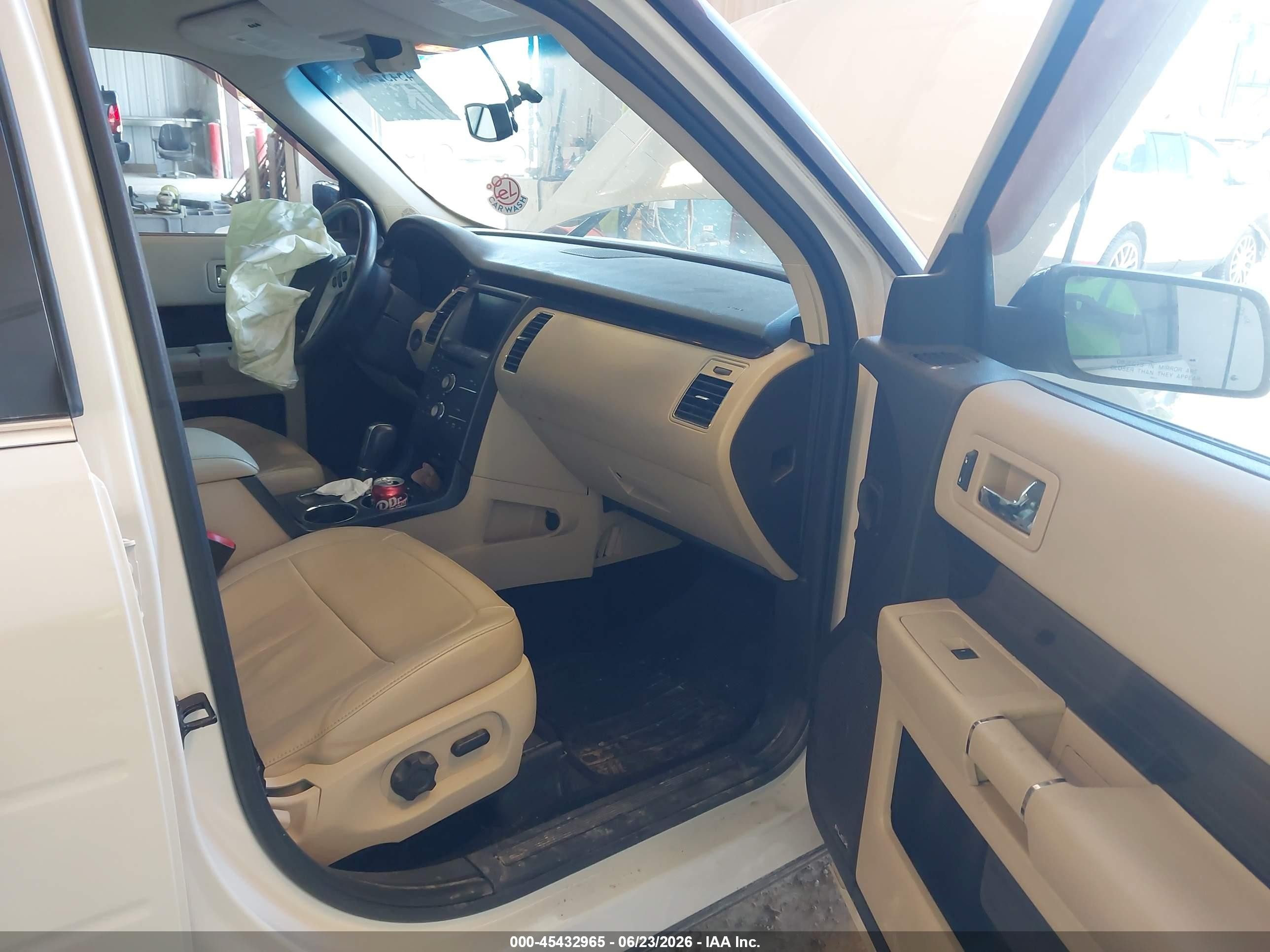 2013 Ford Flex Sel White vin: 2FMGK5C83DBD13650